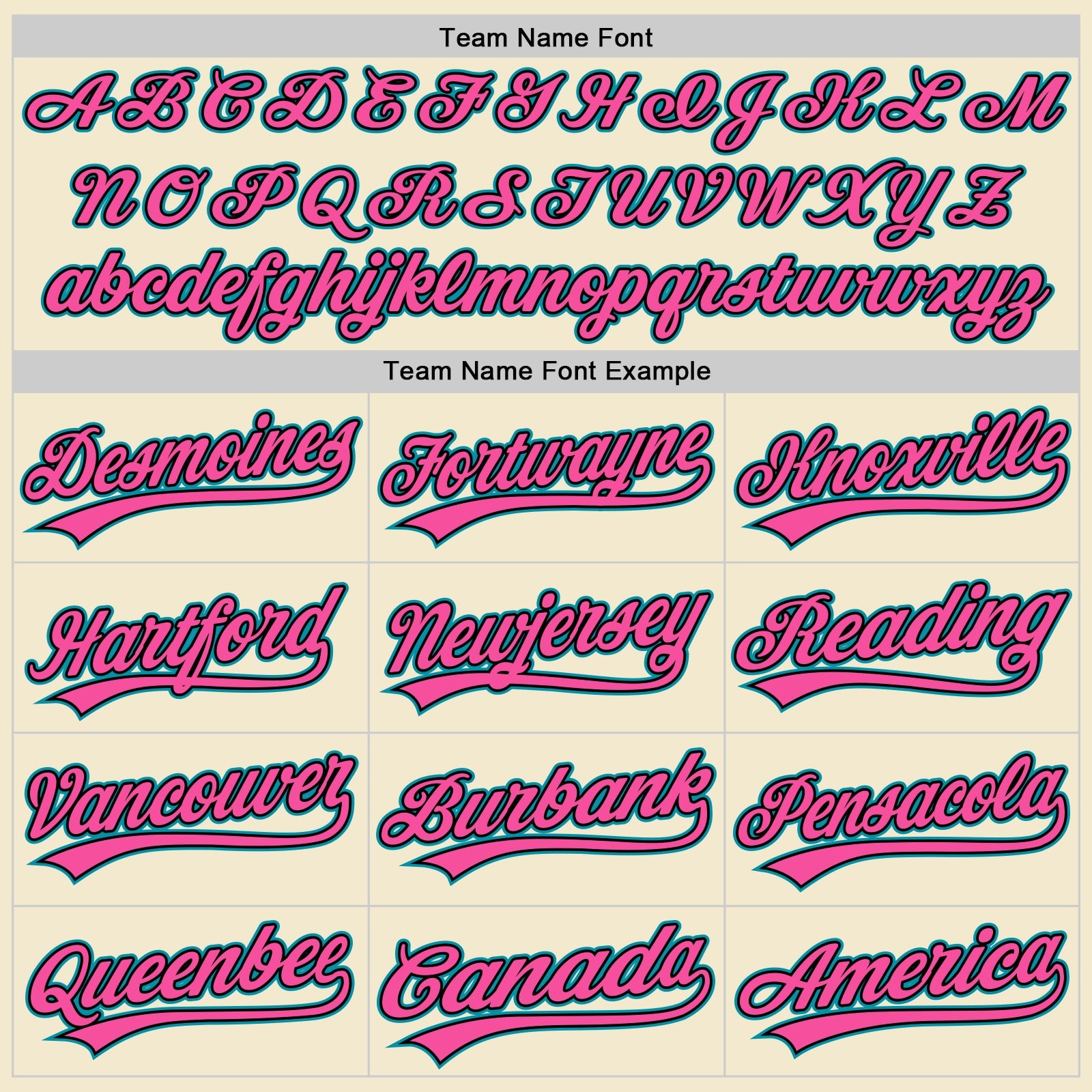 Custom Cream Teal Black-Pink Authentic Throwback Baseball Jersey view 4