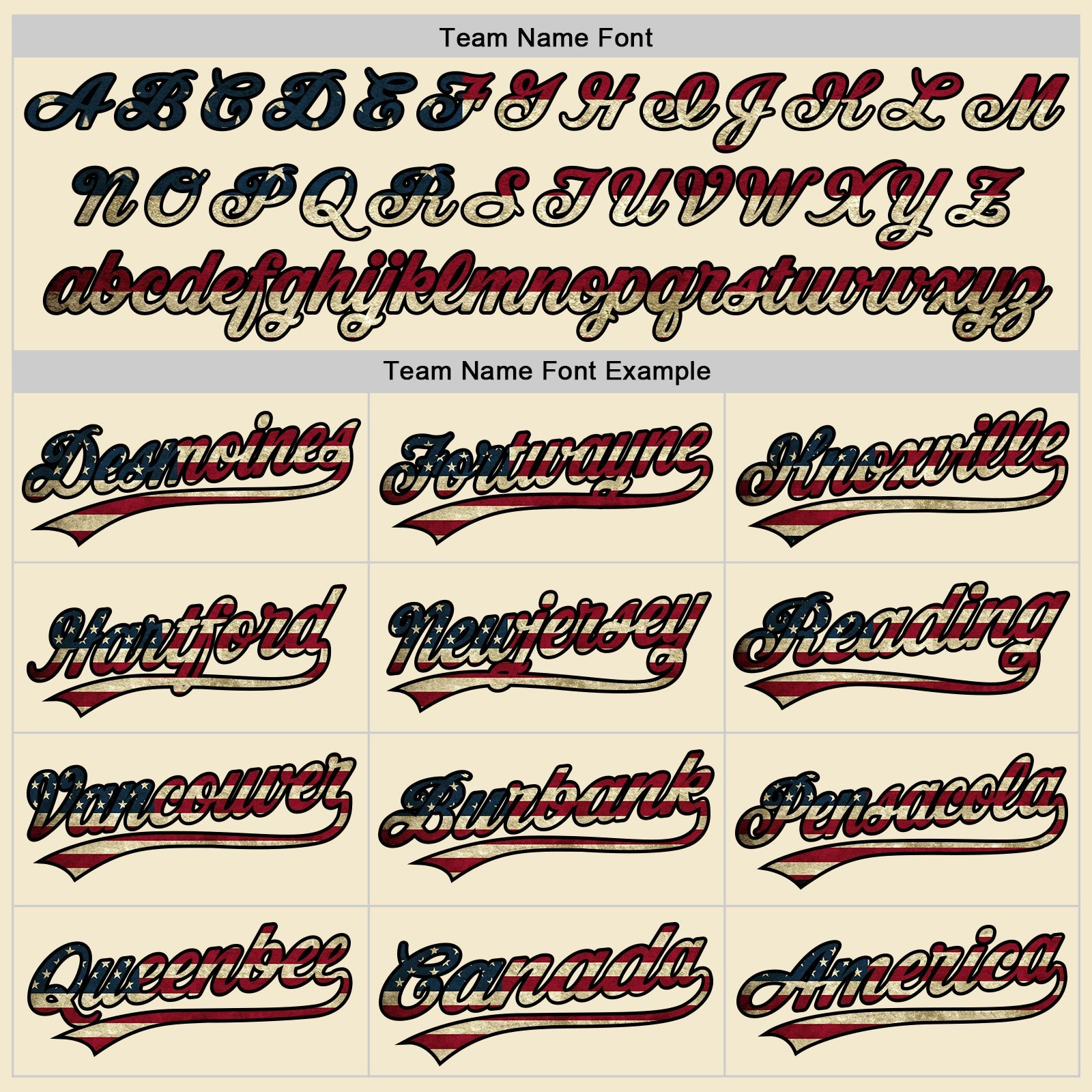 Custom Cream Vintage USA Flag Black-Old Gold Authentic Throwback Baseball Jersey view 4