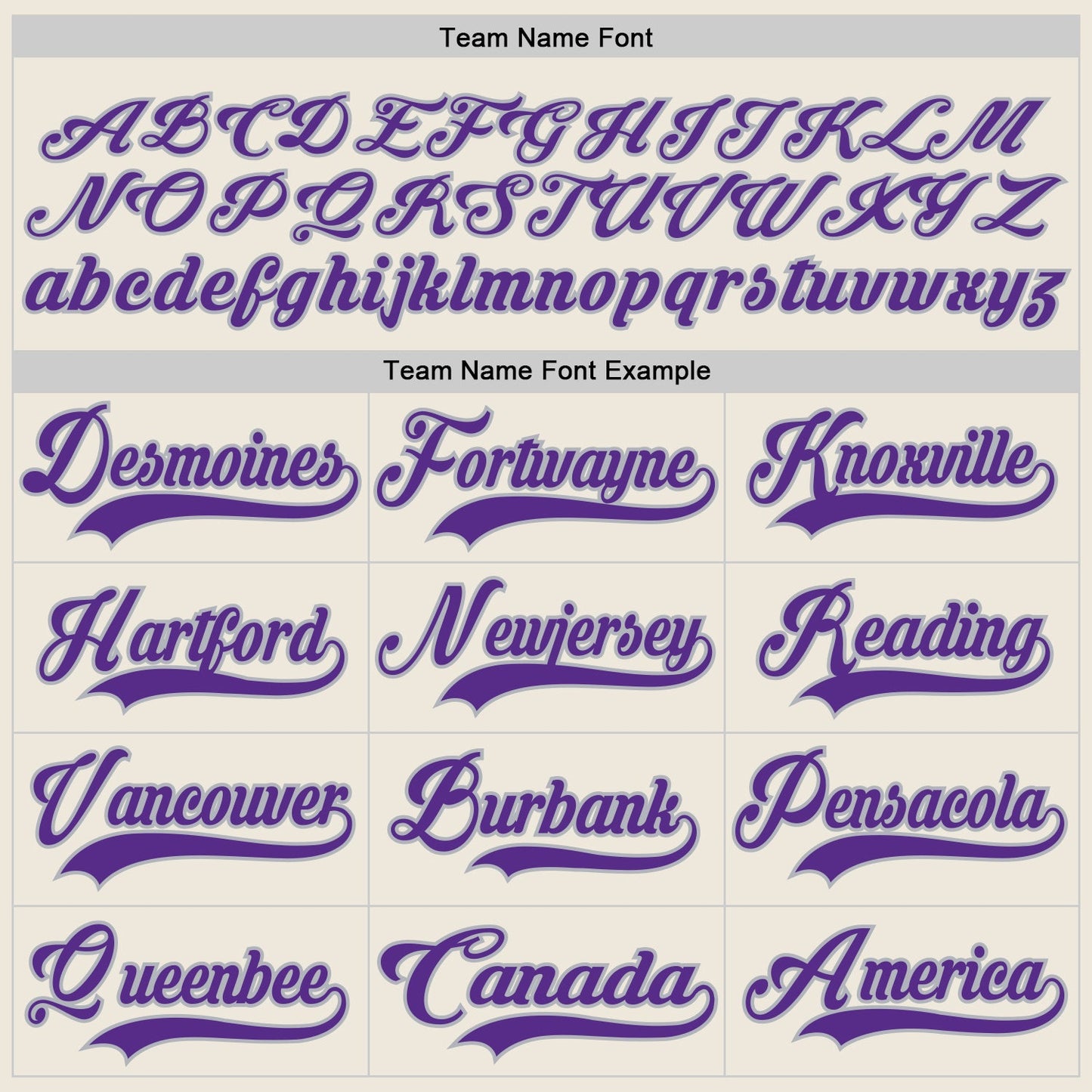 Custom Cream Purple-Gray Hockey Jersey view 4