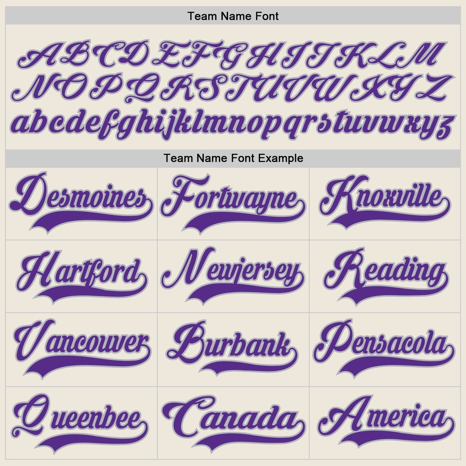 Custom Cream Purple-Gray Hockey Jersey view 4