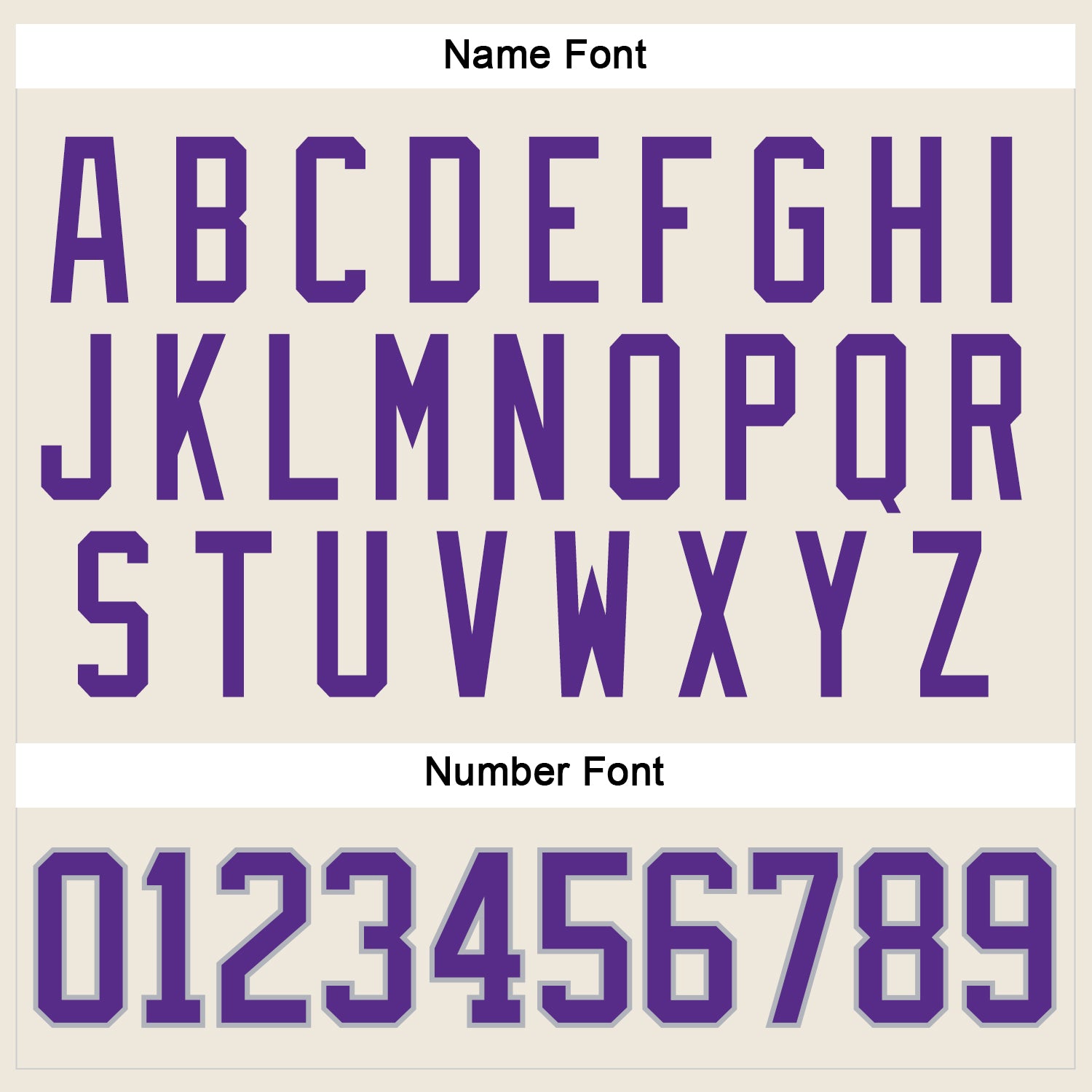 Custom Cream Purple-Gray Hockey Jersey view 5