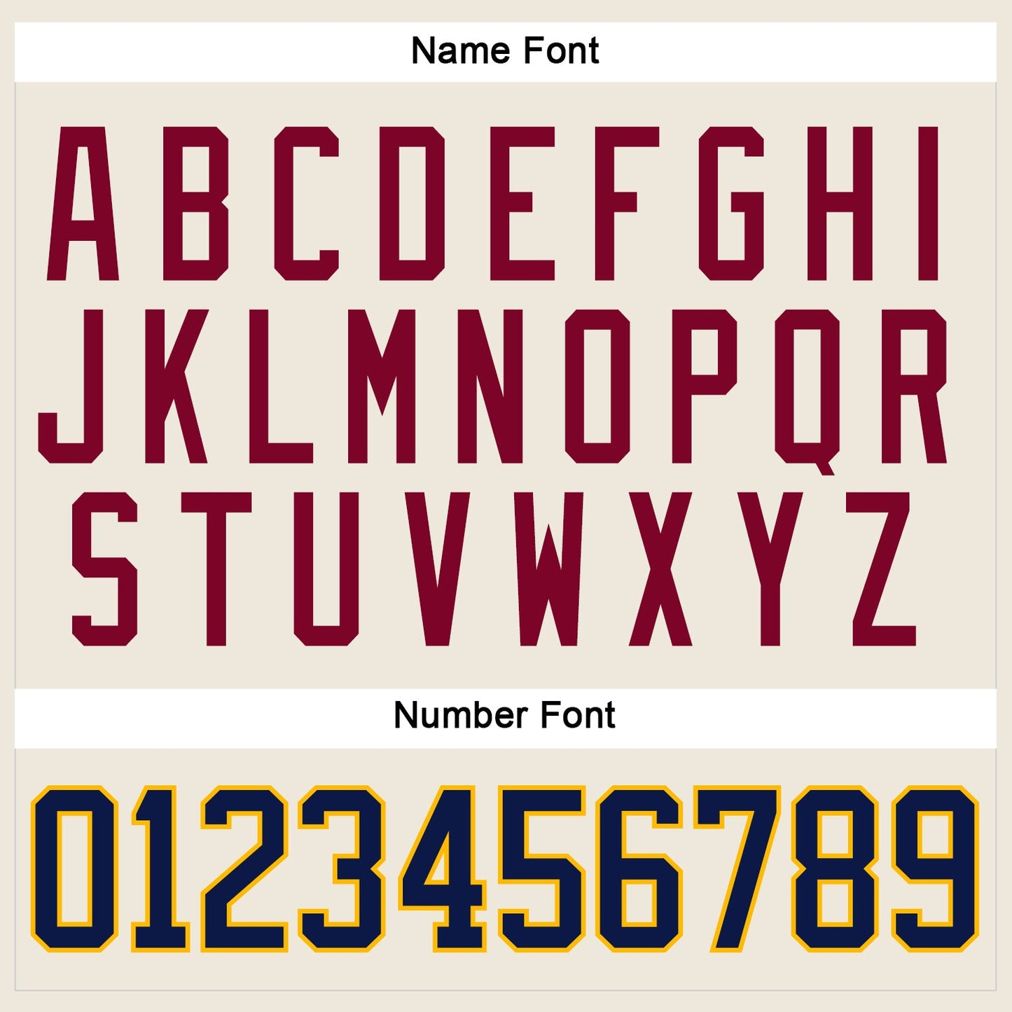 Custom Cream Navy Gold-Maroon Hockey Jersey view 5