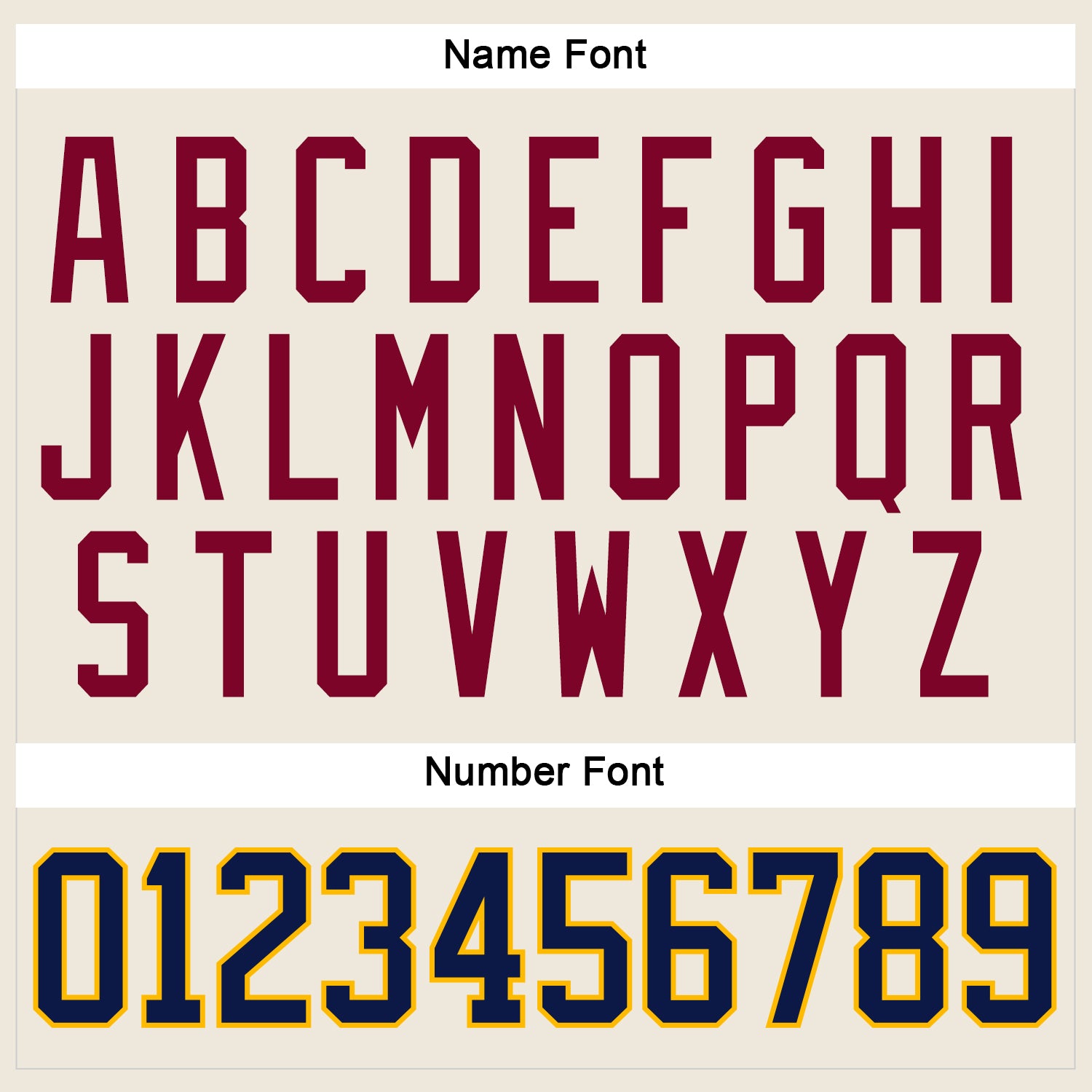 Custom Cream Navy Gold-Maroon Hockey Jersey view 5