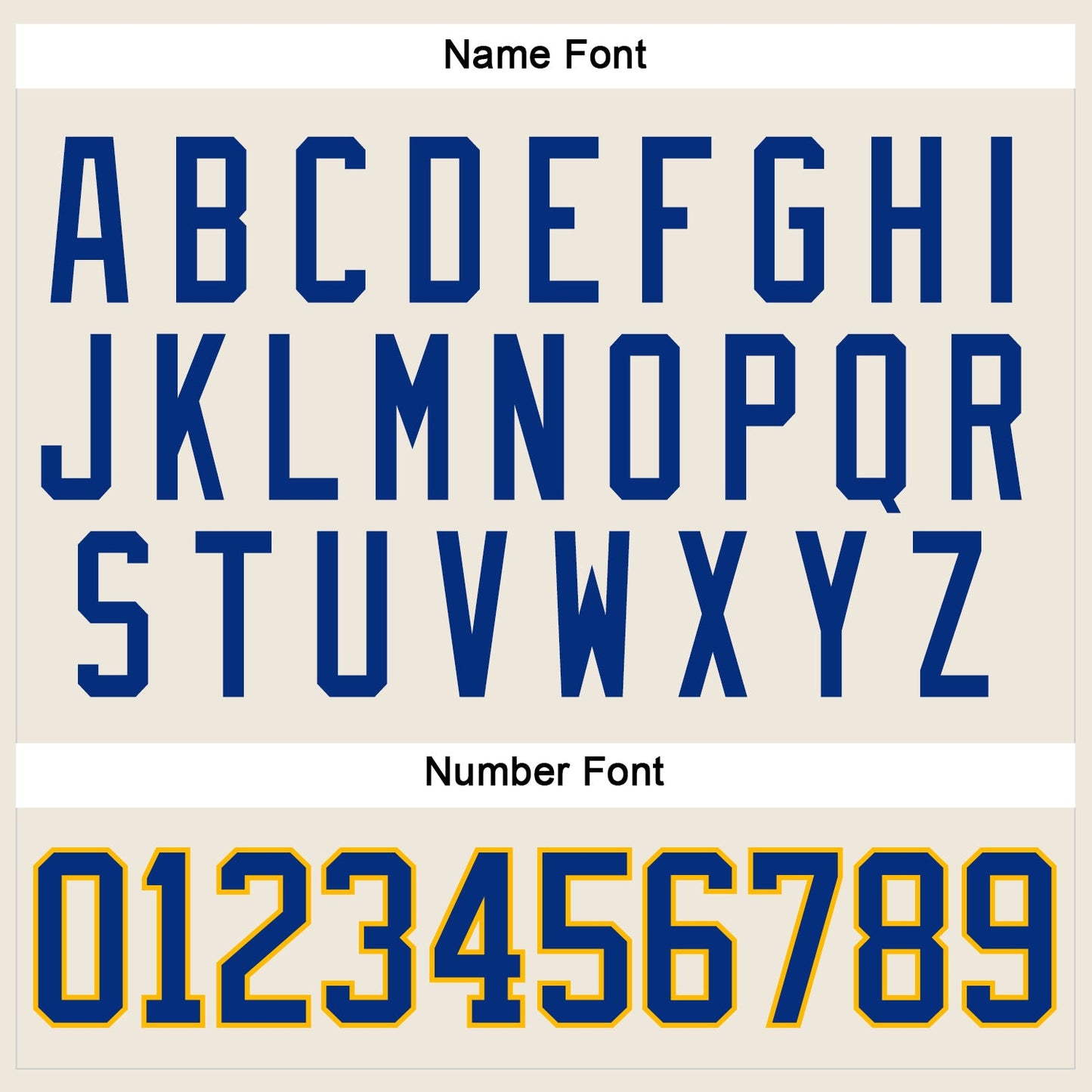 Custom Cream Royal-Gold Hockey Jersey view 5
