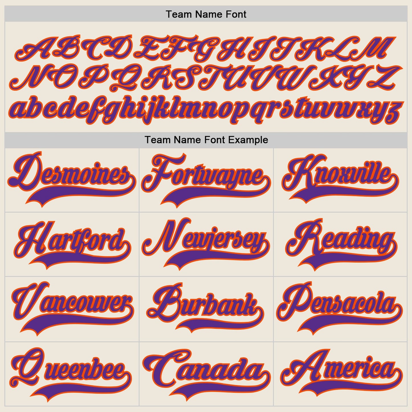 Custom Cream Purple-Orange Hockey Jersey view 4