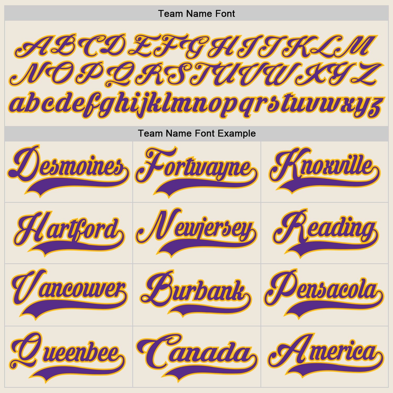 Custom Cream Purple-Gold Hockey Jersey view 4