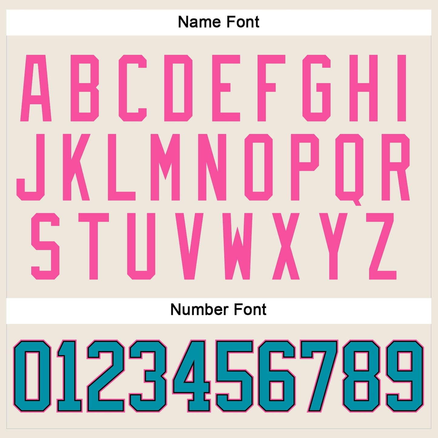 Custom Cream Teal Black-Pink Hockey Jersey view 5
