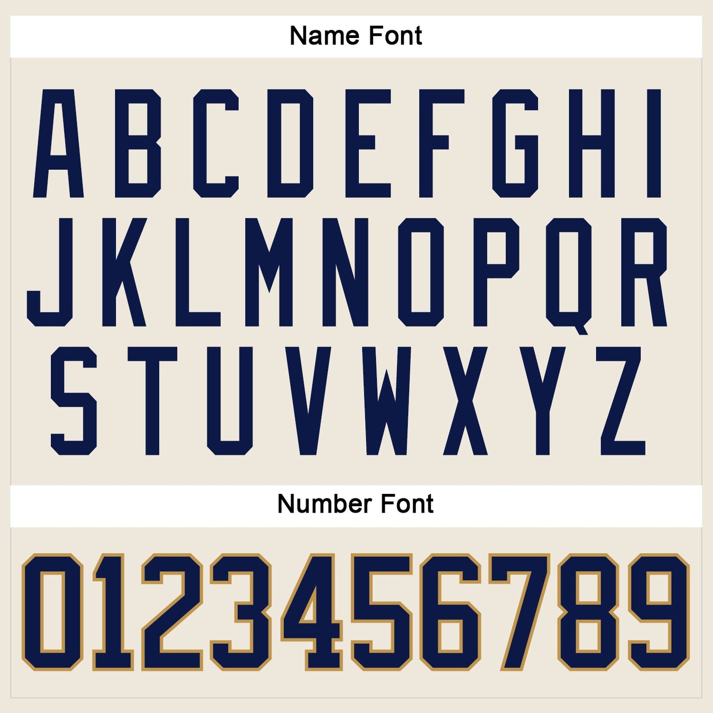 Custom Cream Navy-Old Gold Hockey Jersey view 5