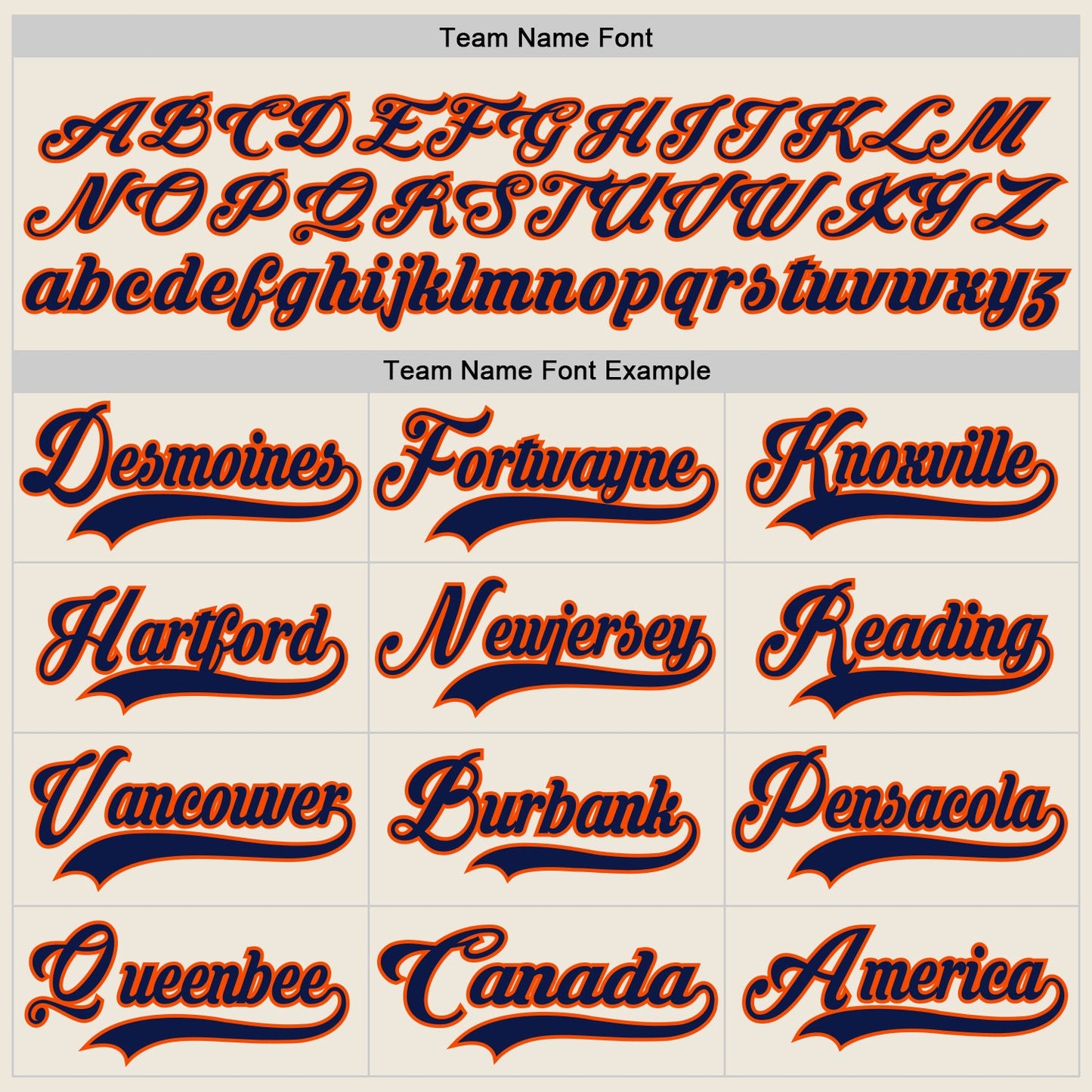 Custom Cream Navy-Orange Hockey Jersey view 4