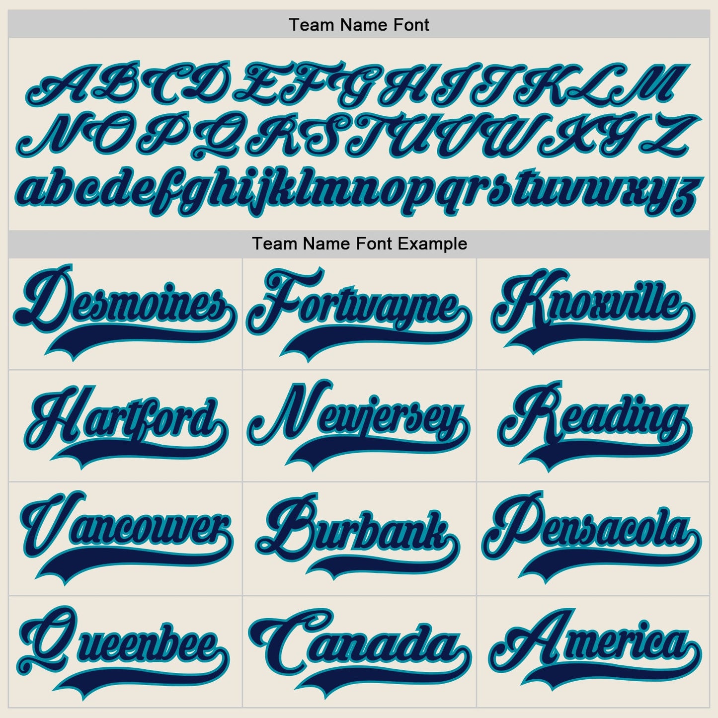 Custom Cream Navy-Teal Hockey Jersey view 4