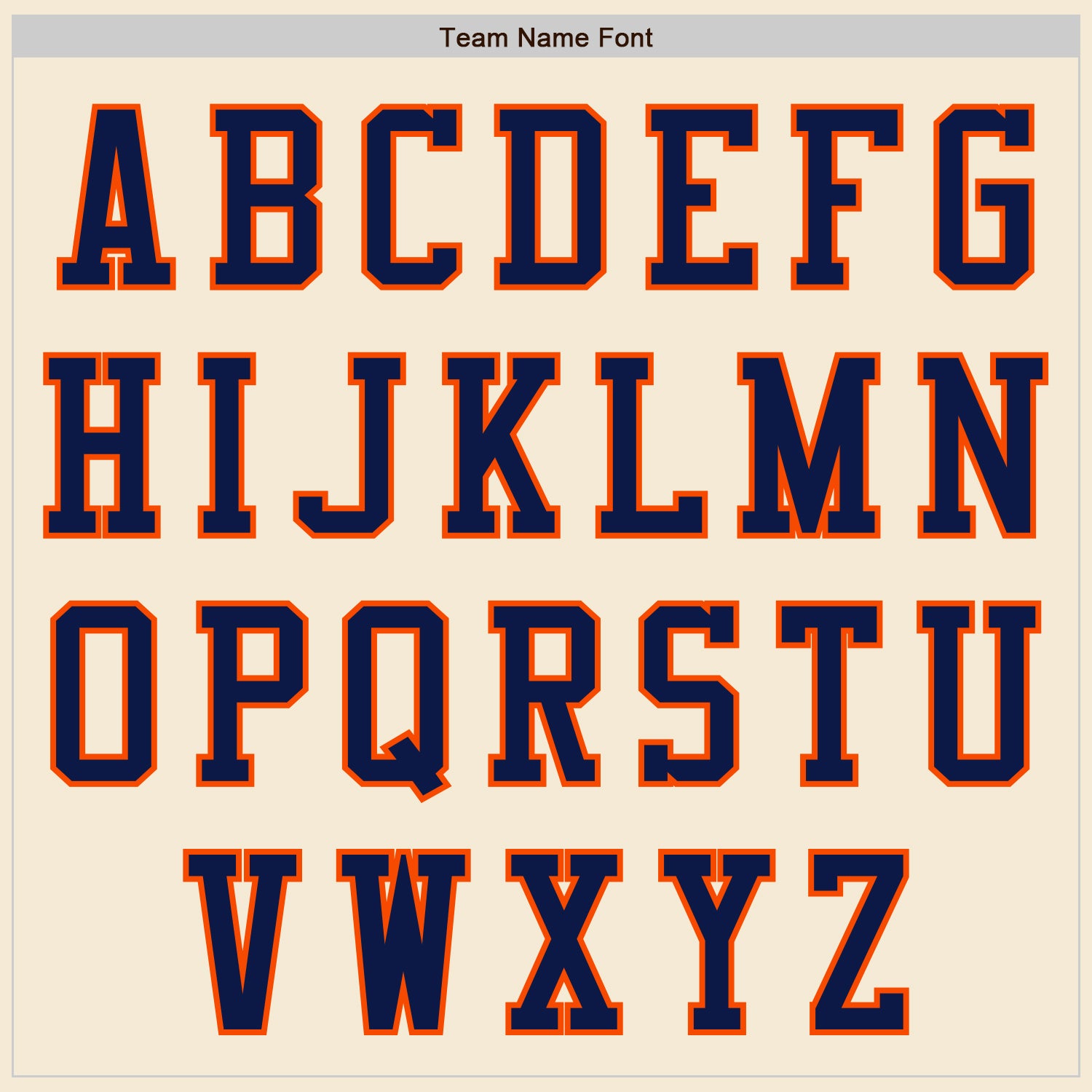 Custom Cream Navy-Orange Authentic Baseball Jersey view 7