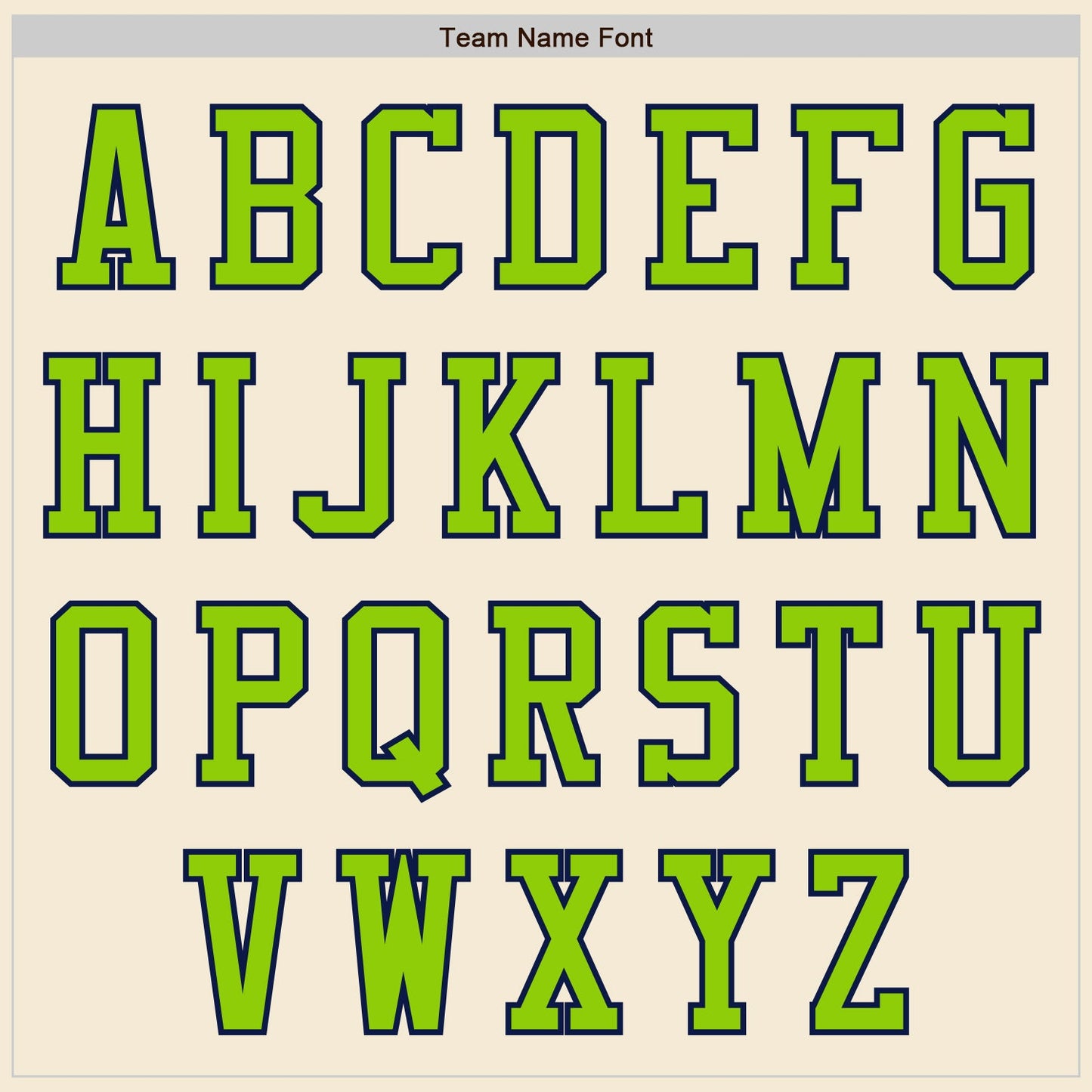 Custom Cream Neon Green-Navy Authentic Baseball Jersey view 3