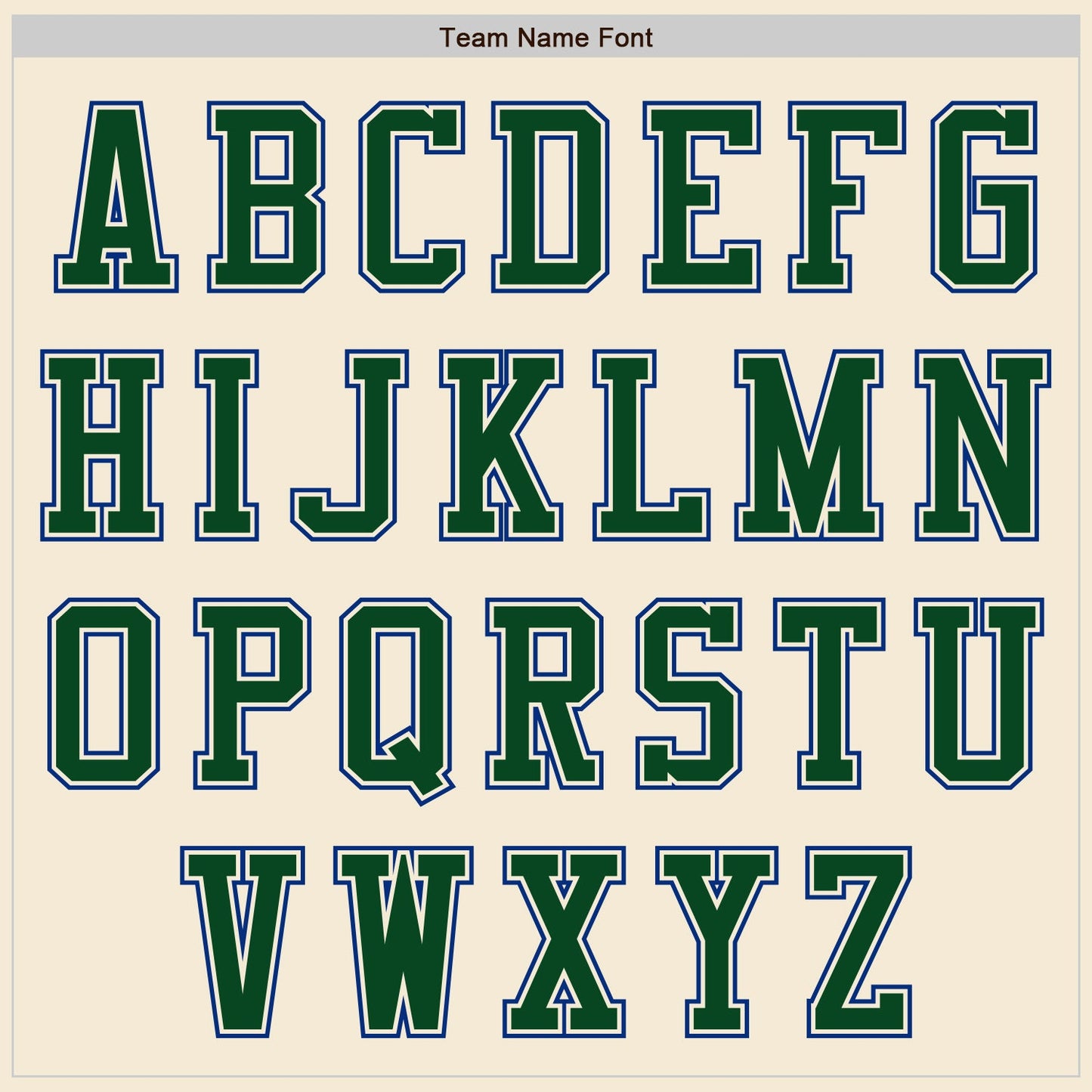 Custom Cream Green-Royal Authentic Baseball Jersey view 3