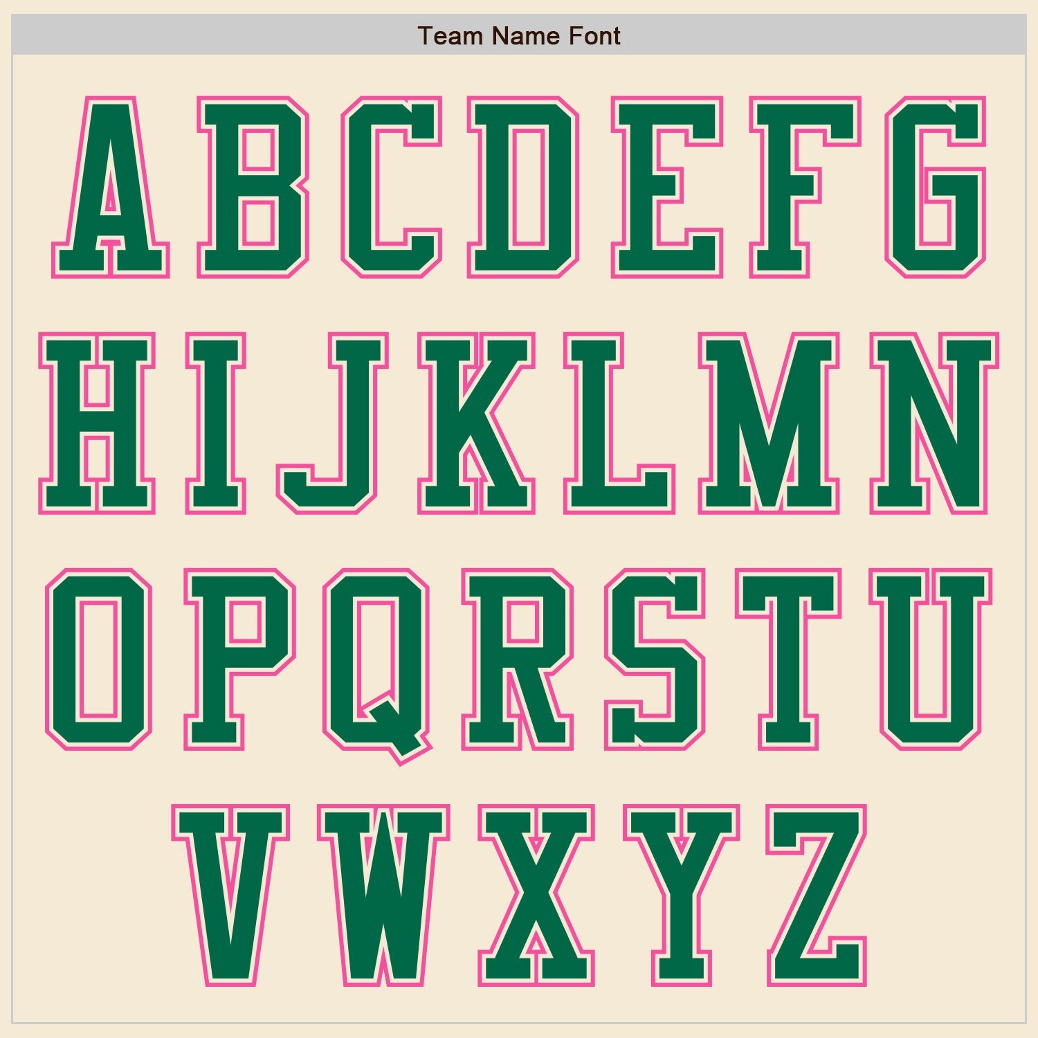Custom Cream Pink-Kelly Green Authentic Baseball Jersey view 3