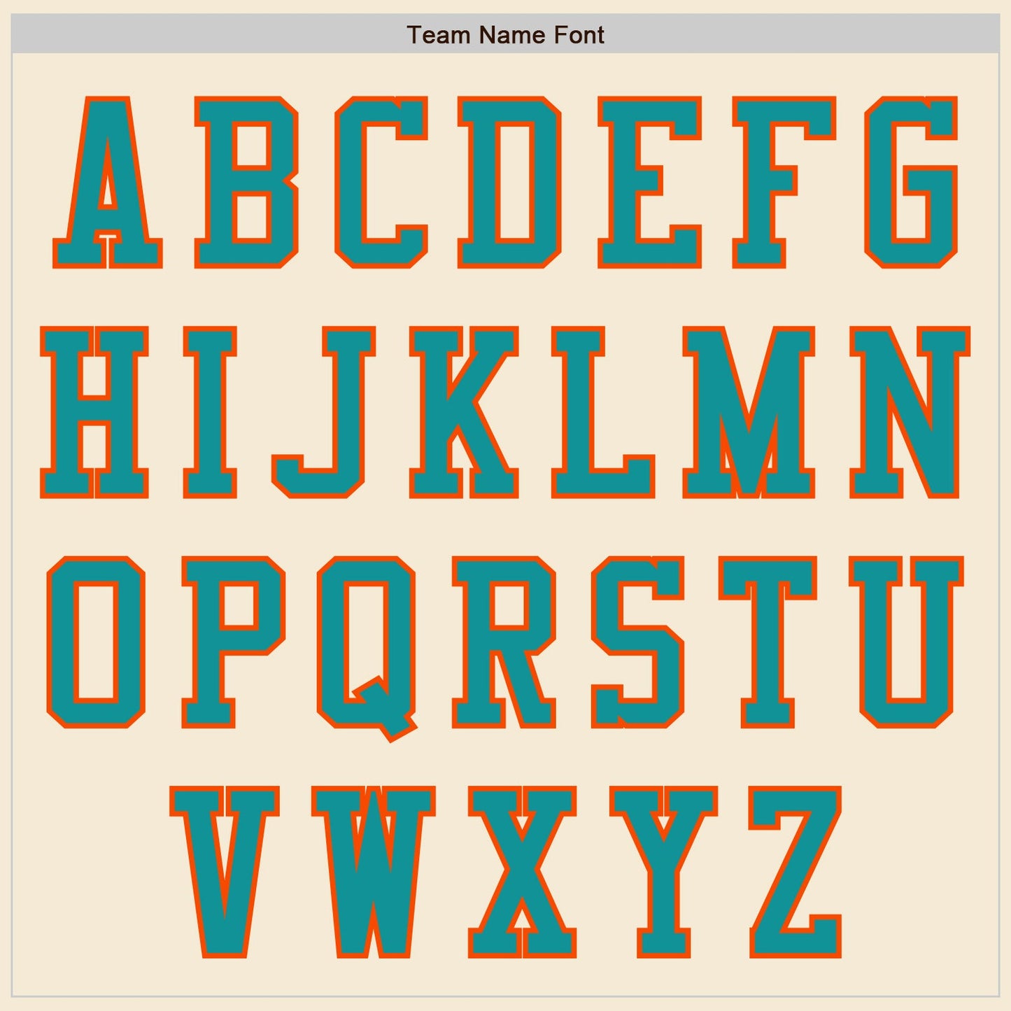 Custom Cream Teal-Orange Authentic Baseball Jersey view 3