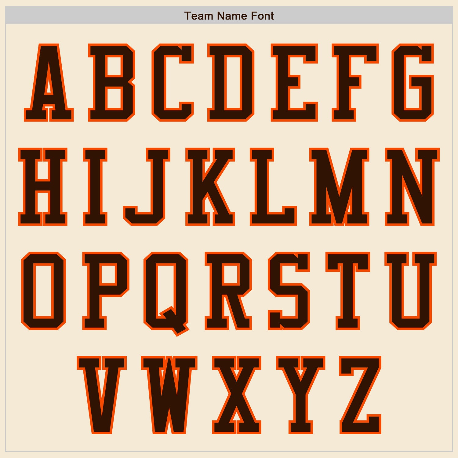 Custom Cream Brown-Orange Authentic Baseball Jersey view 3