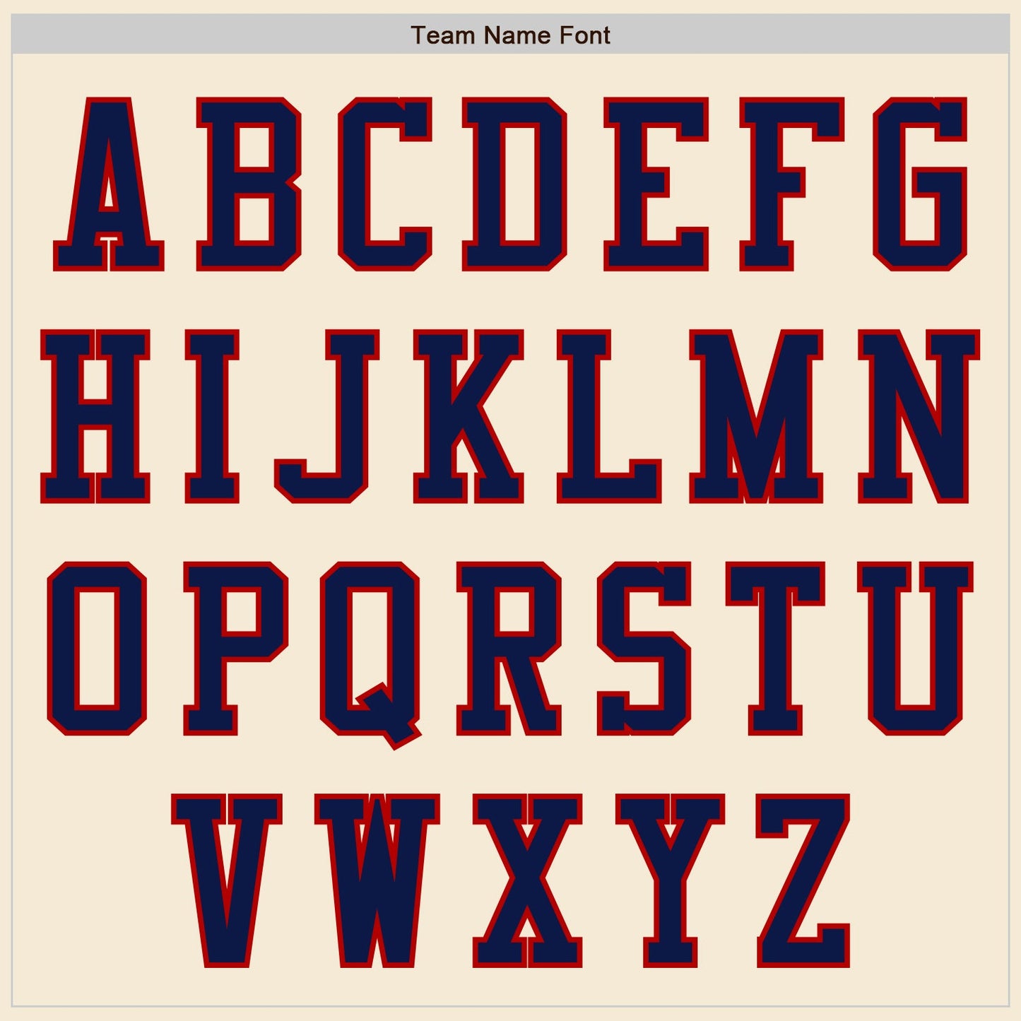 Custom Cream Red-Navy Authentic Baseball Jersey view 3