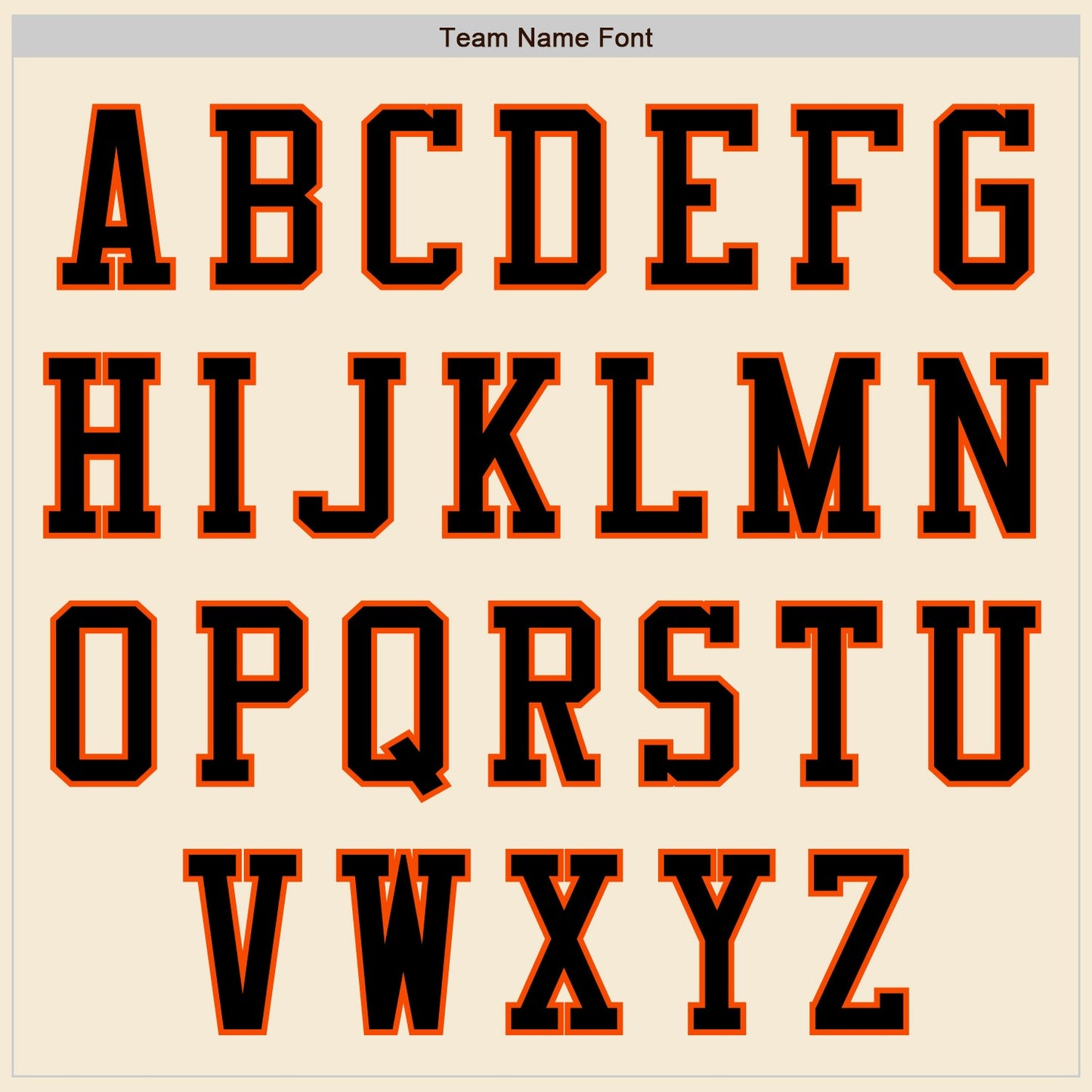 Custom Cream Black-Orange Authentic Baseball Jersey view 3