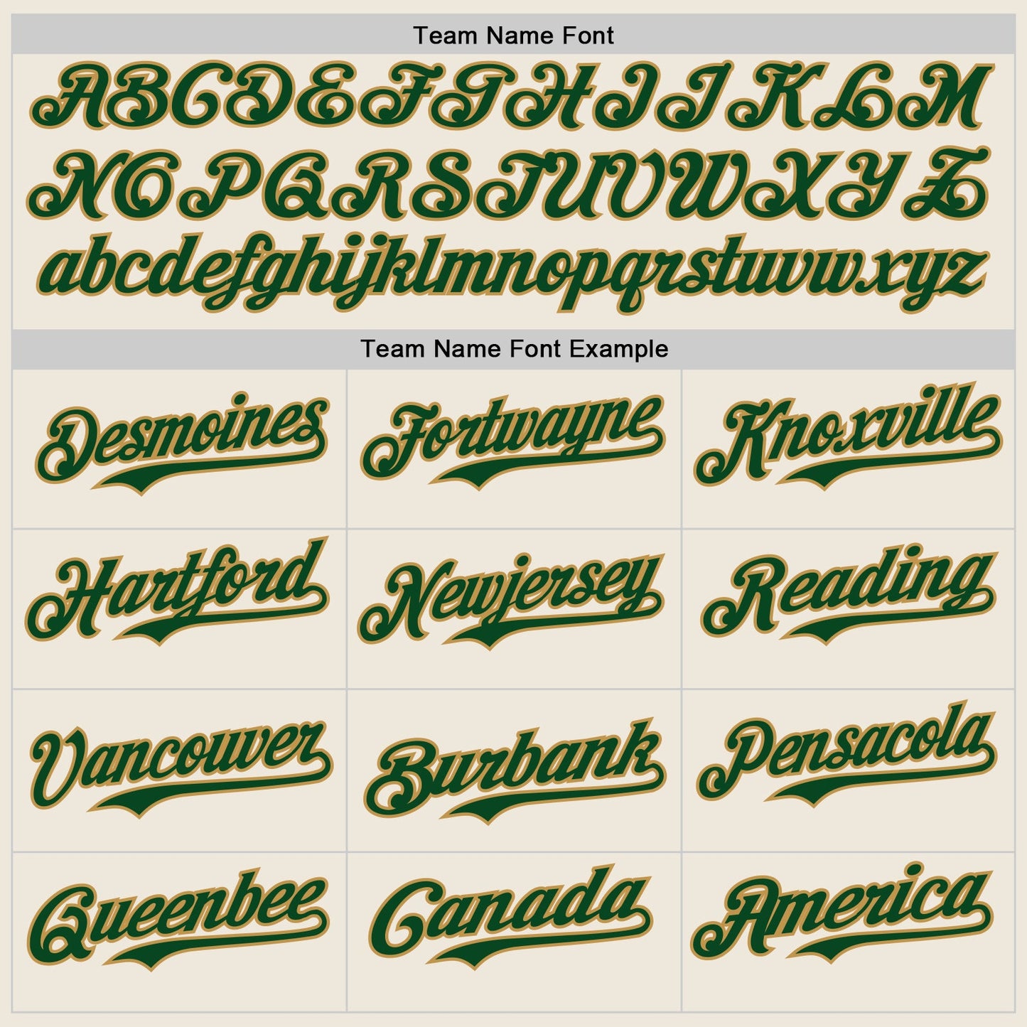 Custom Cream Green-Old Gold Authentic Baseball Jersey view 4