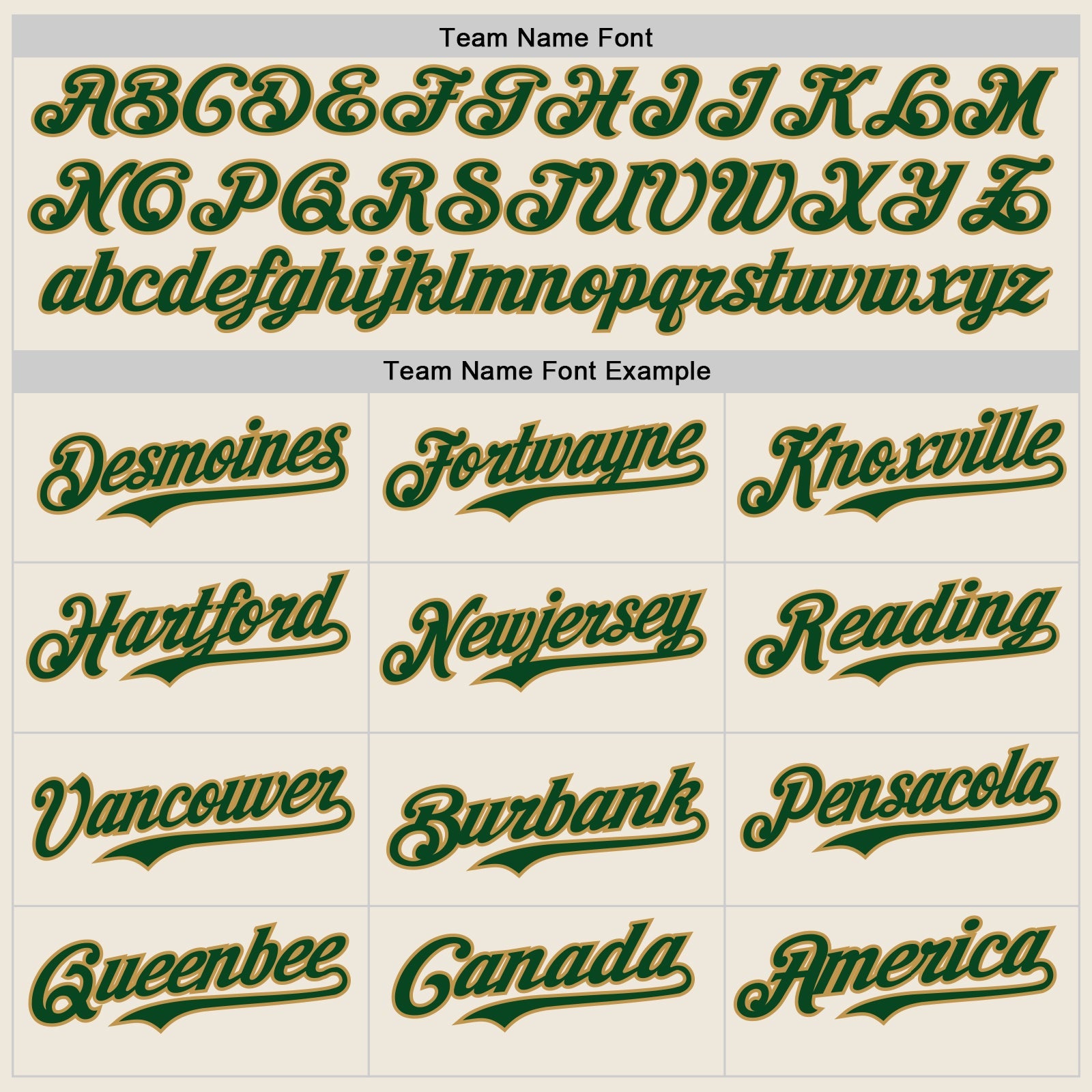 Custom Cream Green-Old Gold Authentic Baseball Jersey view 4