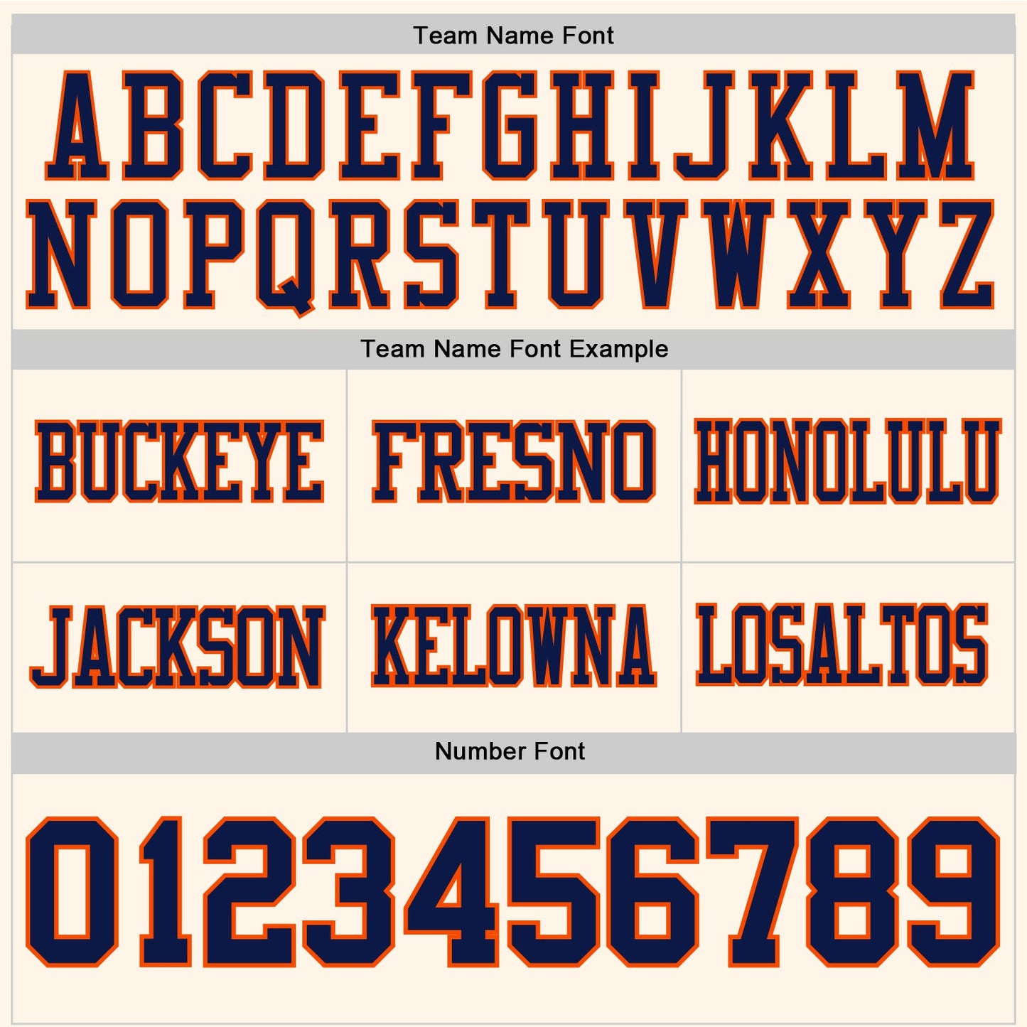 Custom Cream Navy-Orange Authentic Football Jersey view 4