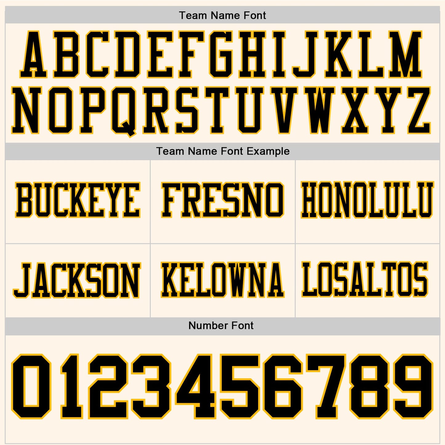 Custom Cream Black-Gold Authentic Football Jersey view 4