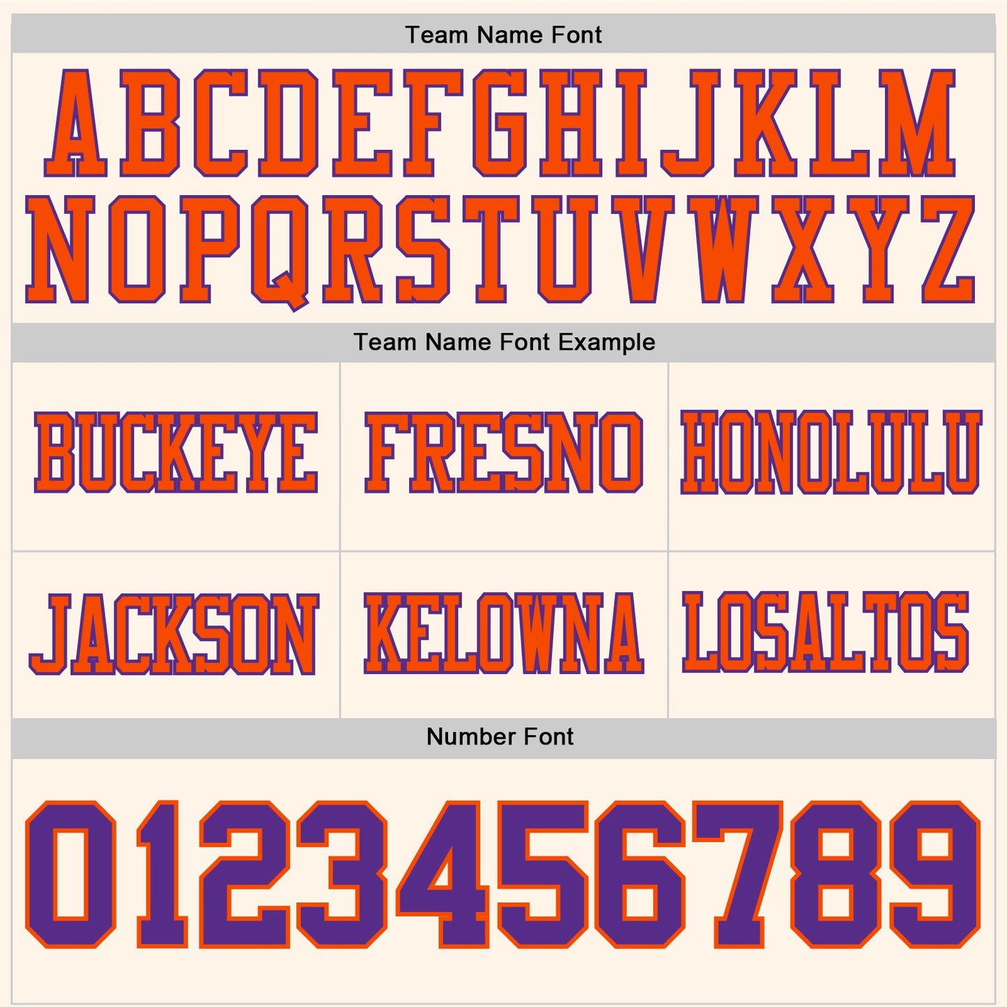 Custom Cream Purple-Orange Authentic Football Jersey view 4
