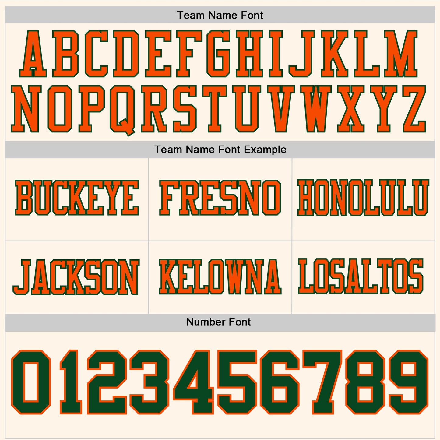 Custom Cream Green-Orange Authentic Football Jersey view 4