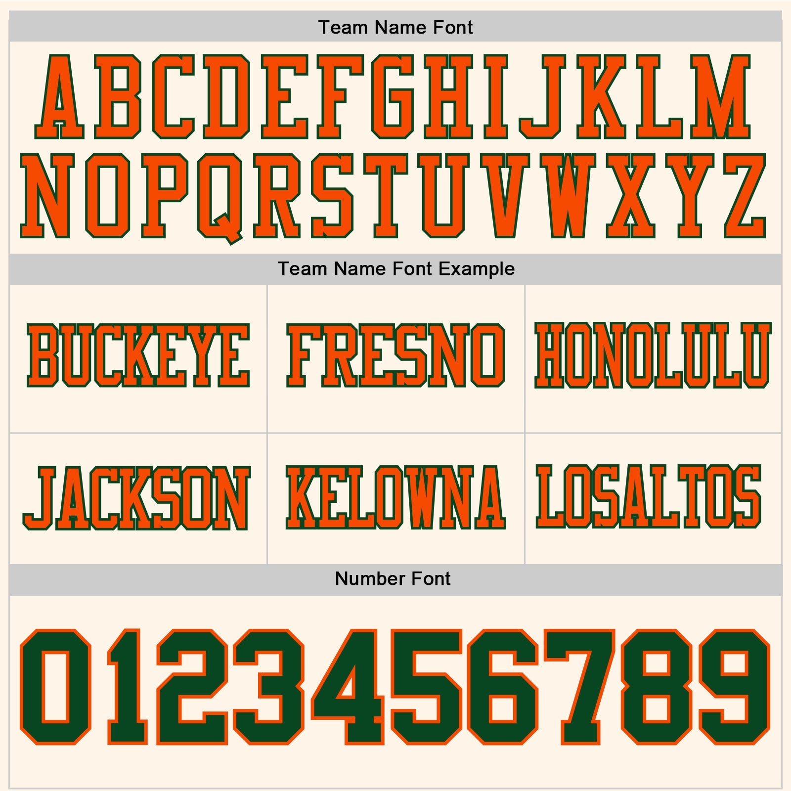 Custom Cream Green-Orange Authentic Football Jersey view 4