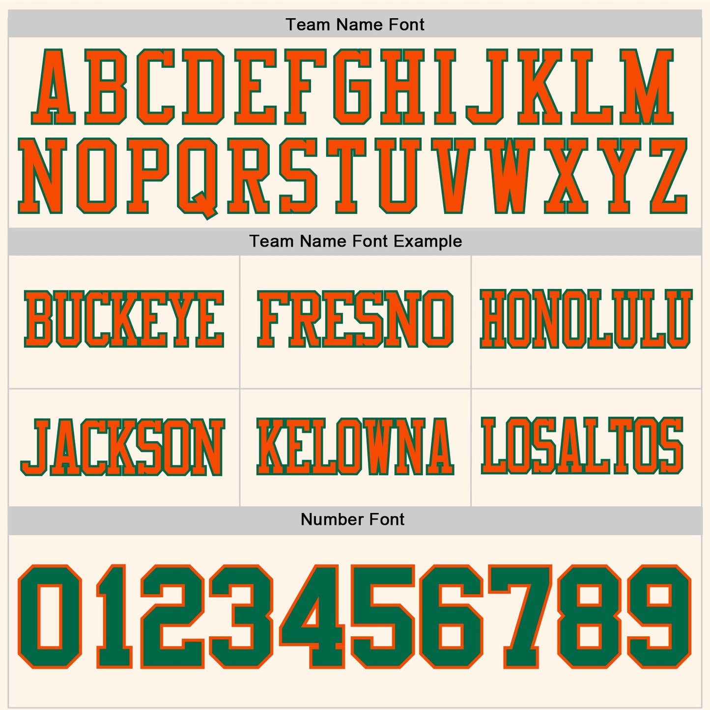 Custom Cream Kelly Green-Orange Authentic Football Jersey view 4