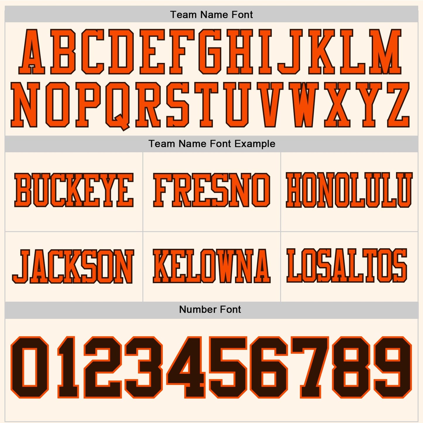 Custom Cream Brown-Orange Authentic Football Jersey view 4