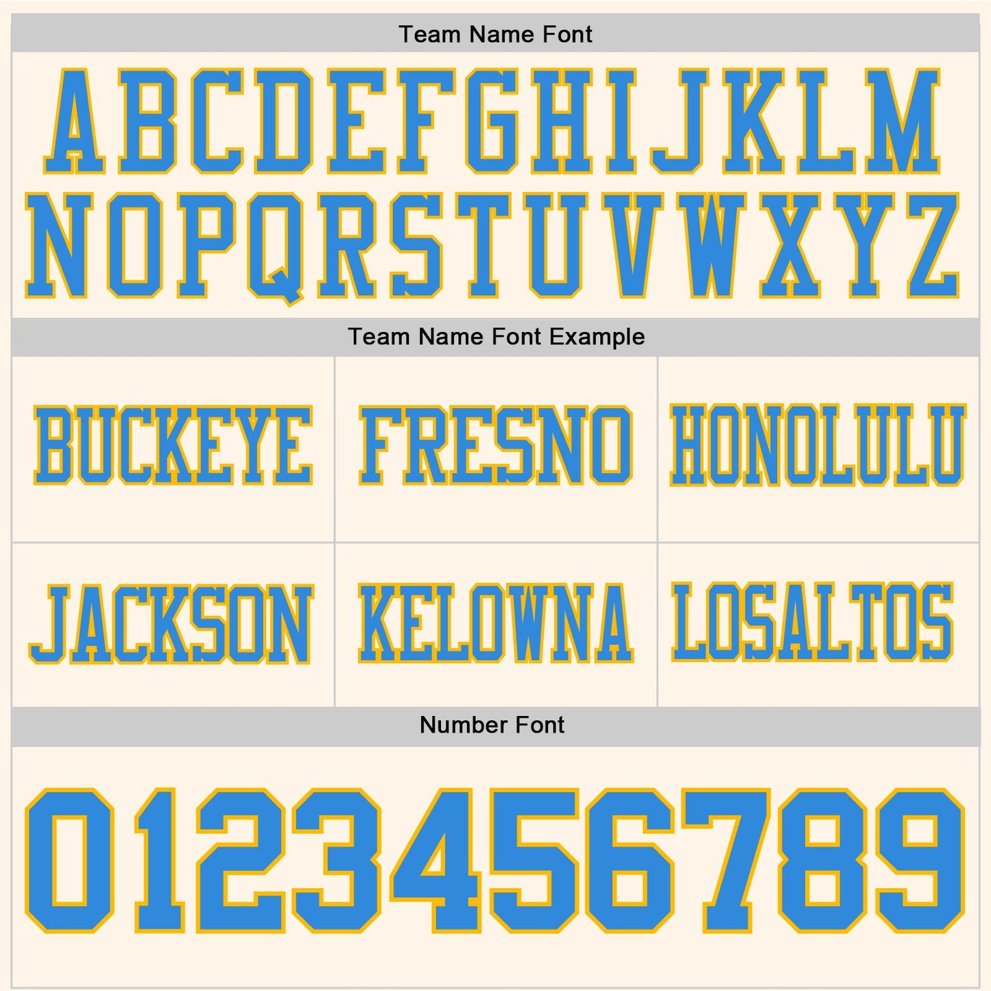 Custom Cream Powder Blue-Gold Authentic Football Jersey view 4