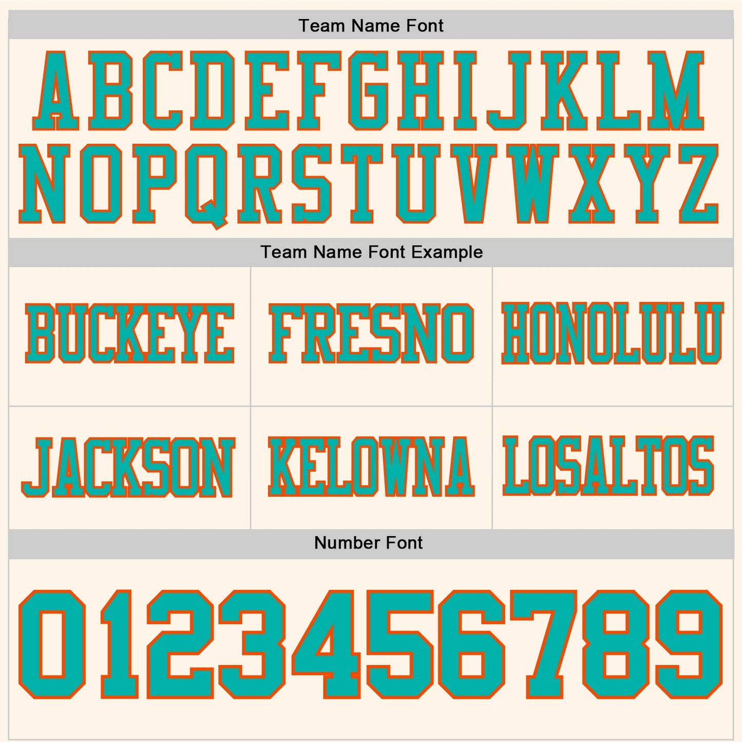 Custom Cream Aqua-Orange Authentic Football Jersey view 4