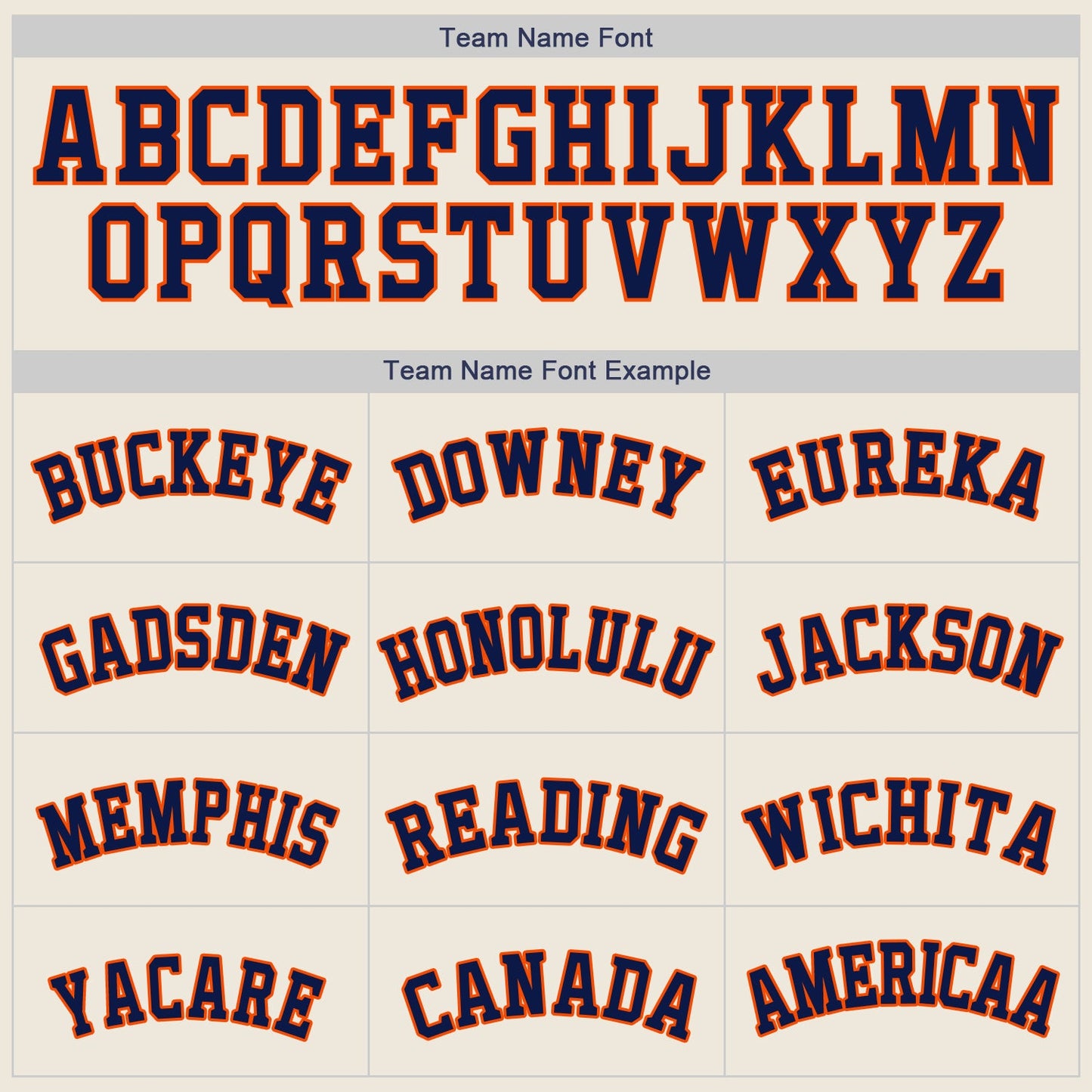 Custom Cream Navy-Orange Authentic Baseball Jersey view 4