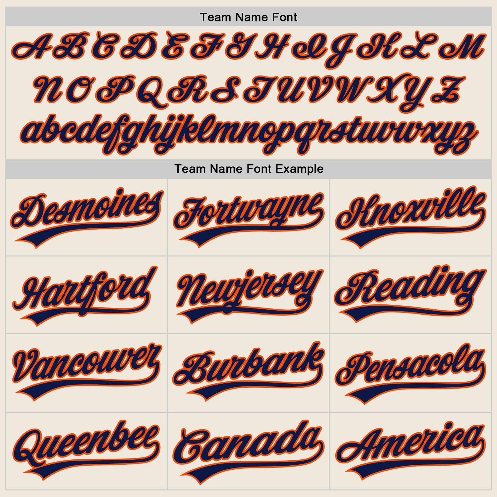 Custom Cream Navy-Orange Authentic Baseball Jersey view 4
