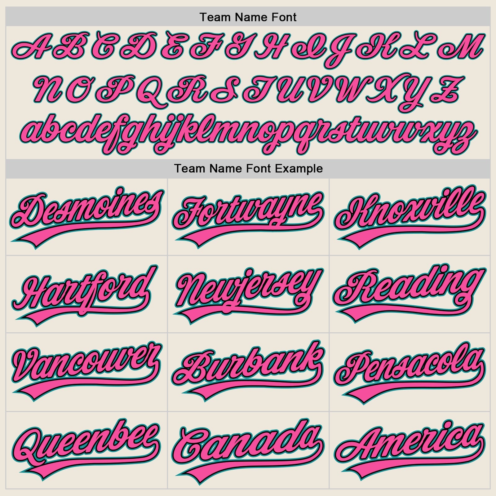 Custom Cream Teal Black-Pink Authentic Baseball Jersey view 4