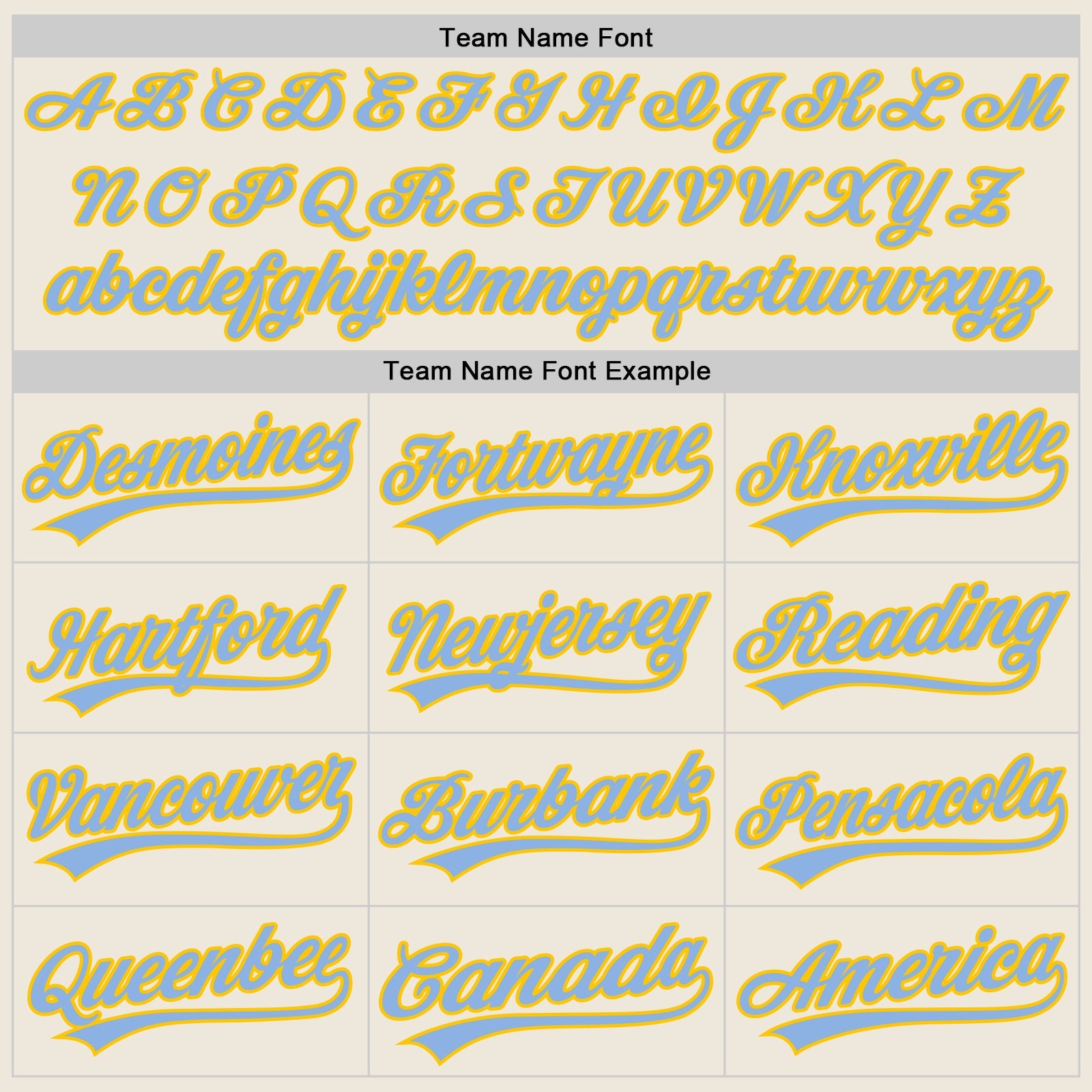 Custom Cream Light Blue-Yellow Authentic Baseball Jersey view 4