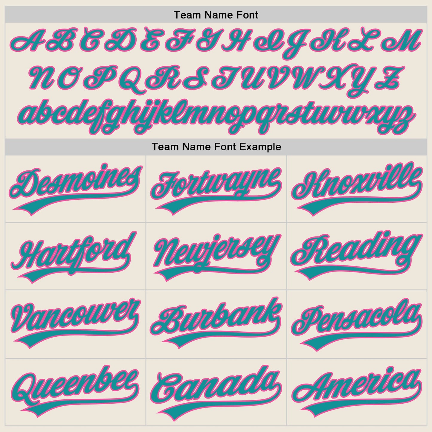 Custom Cream Teal-Pink Authentic Baseball Jersey view 4