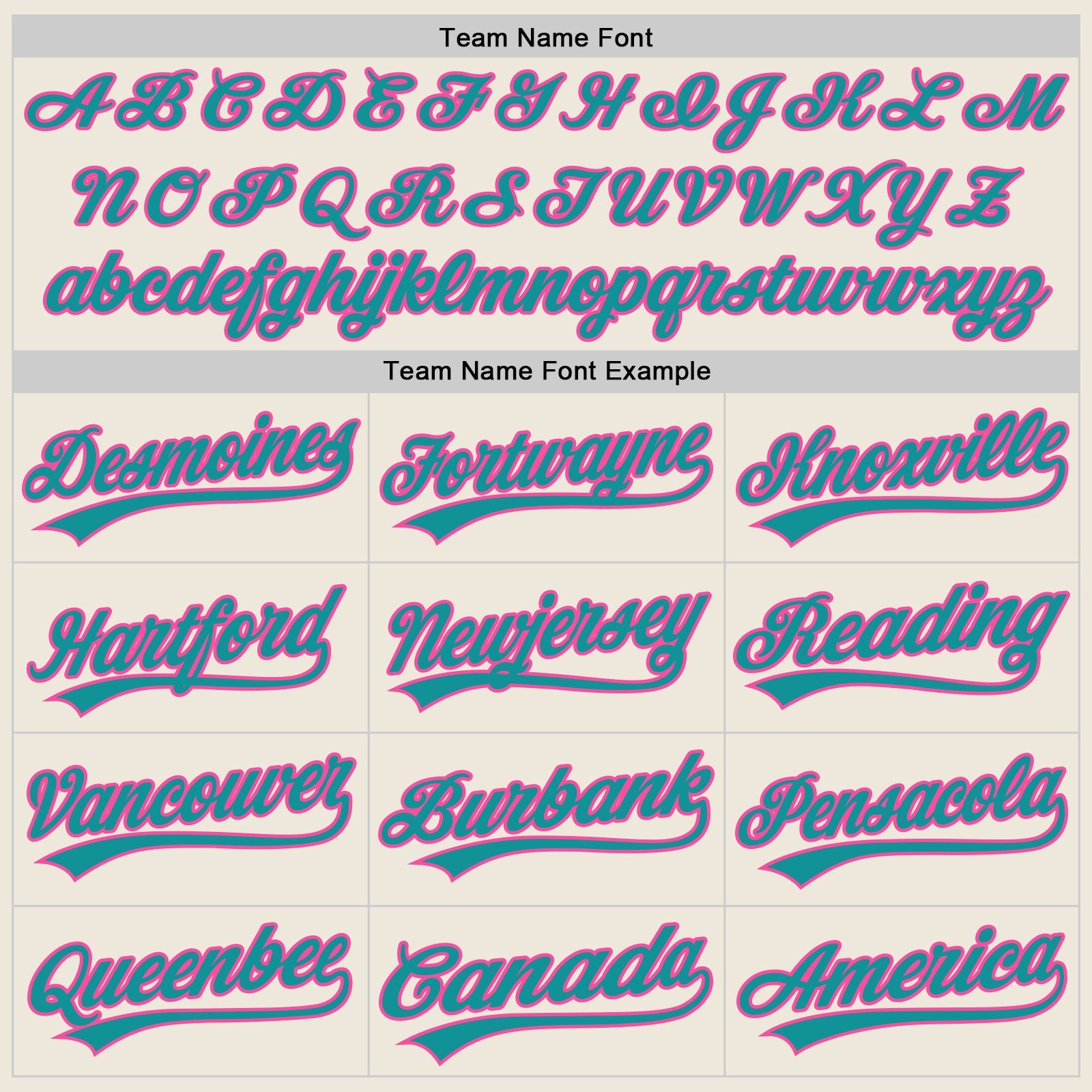 Custom Cream Teal-Pink Authentic Baseball Jersey view 4