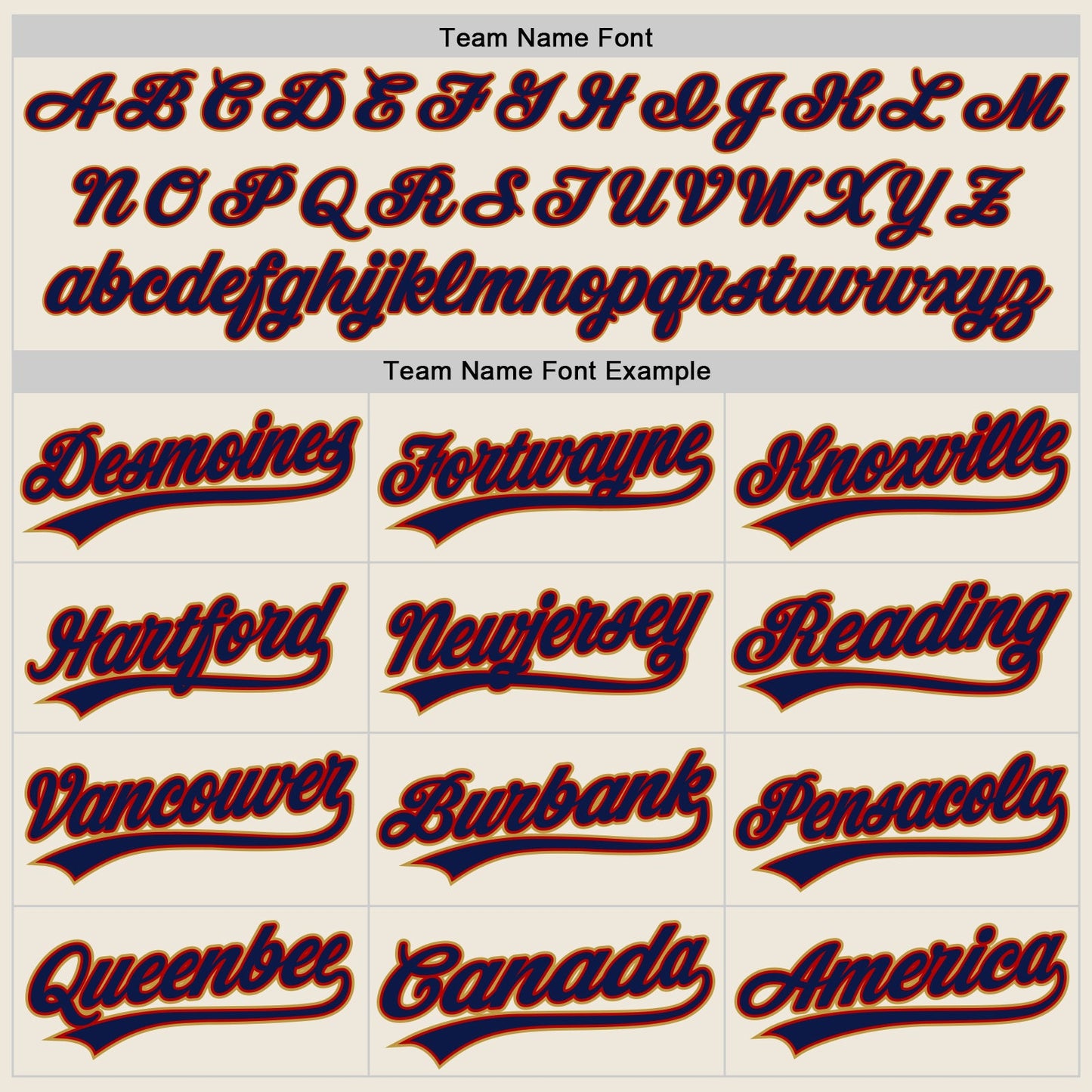Custom Cream Navy Red-Old Gold Authentic Baseball Jersey view 4
