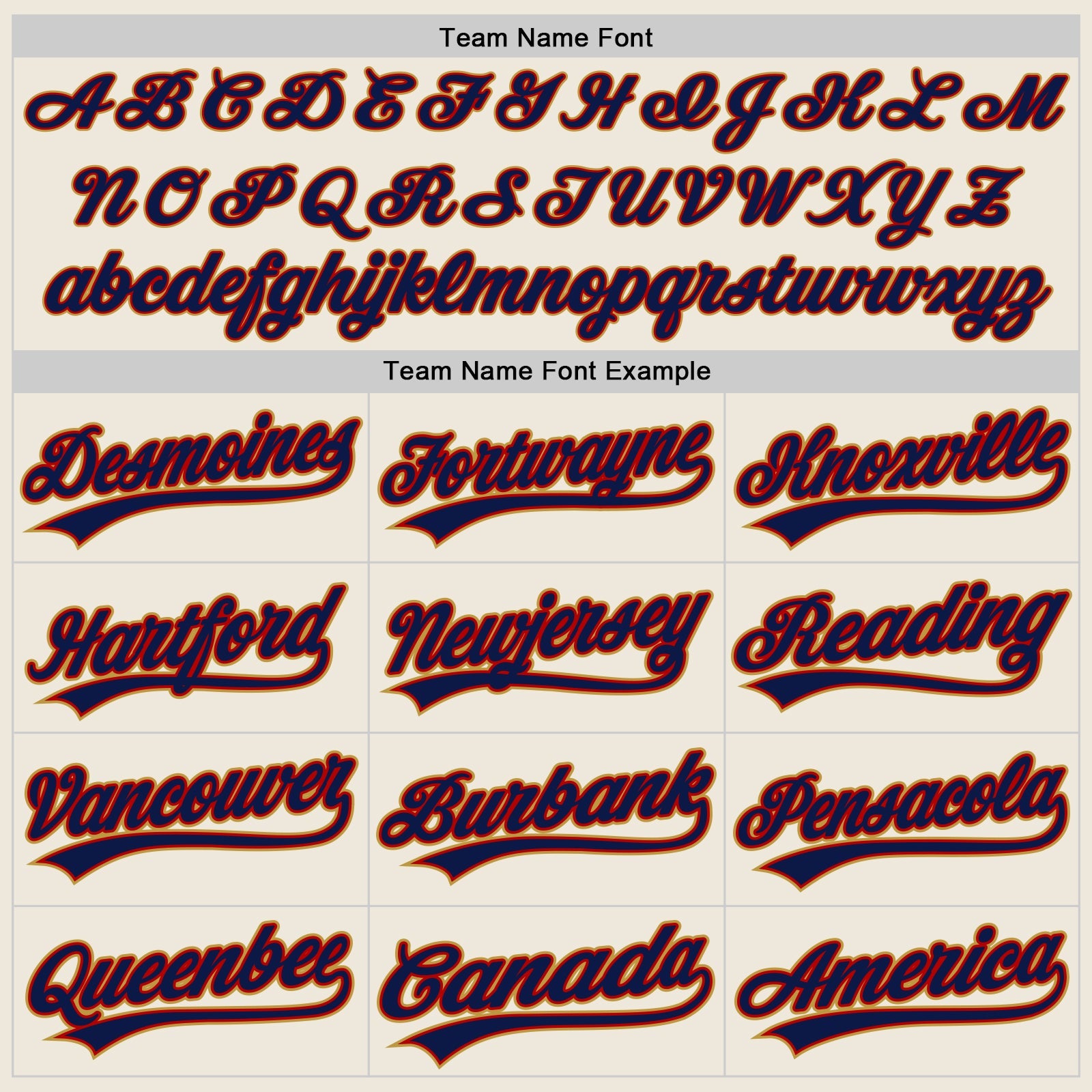 Custom Cream Navy Red-Old Gold Authentic Baseball Jersey view 4