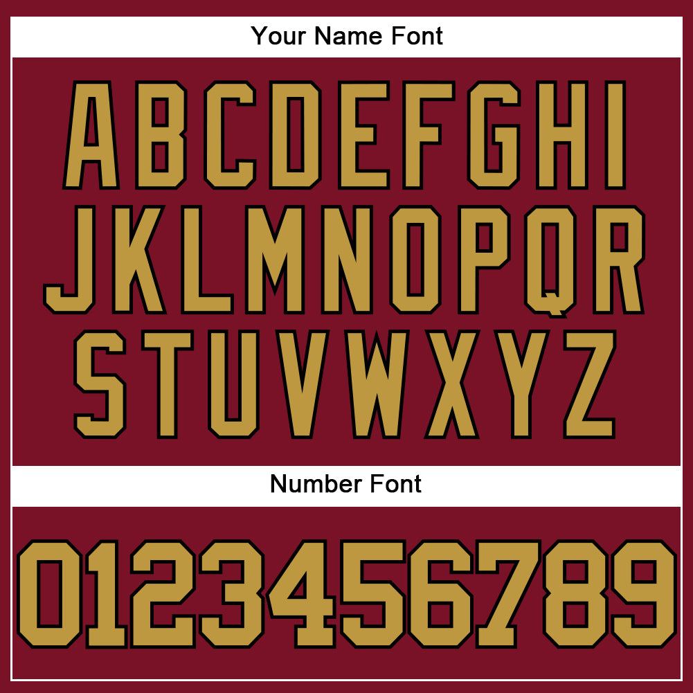 Custom Crimson Old Gold-Black Authentic Baseball Jersey view 5
