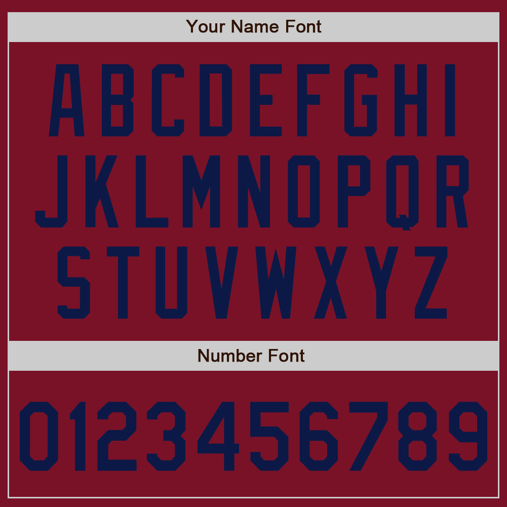 Custom Crimson Navy Authentic Baseball Jersey view 5