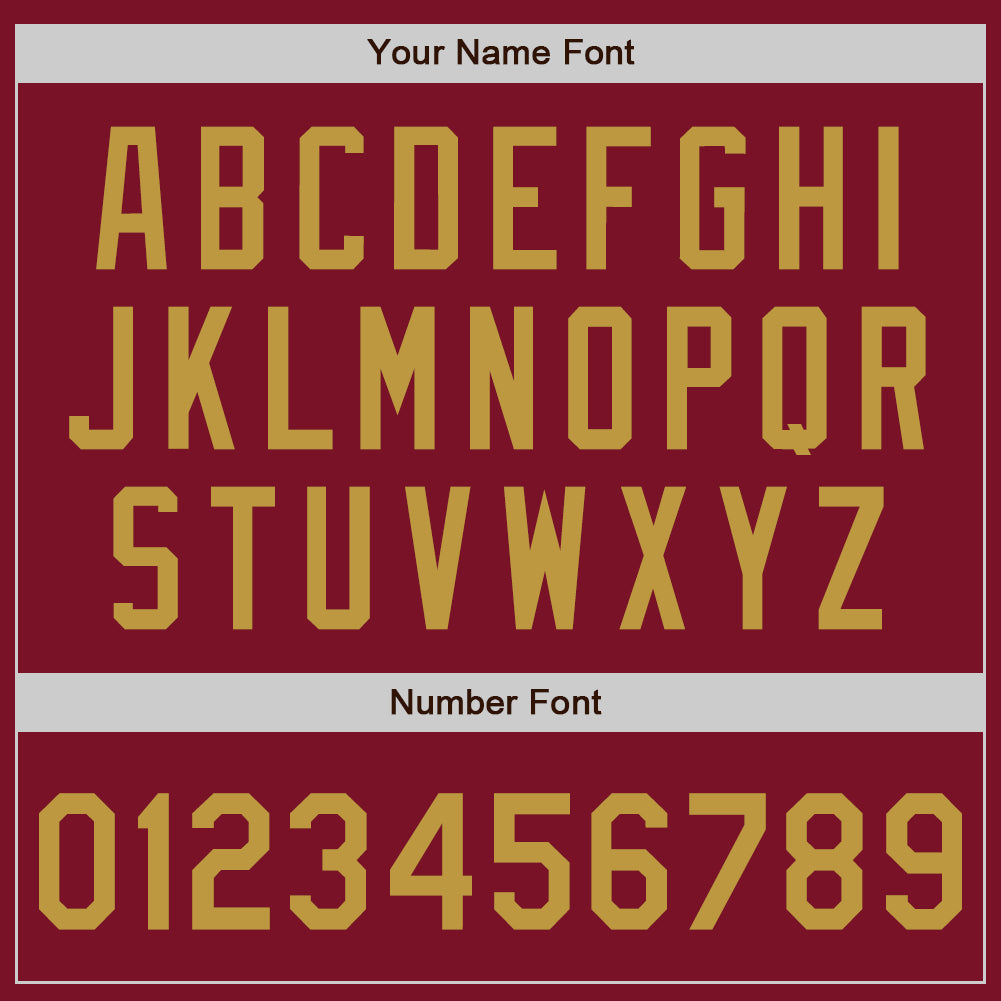 Custom Crimson Old Gold Authentic Baseball Jersey view 5