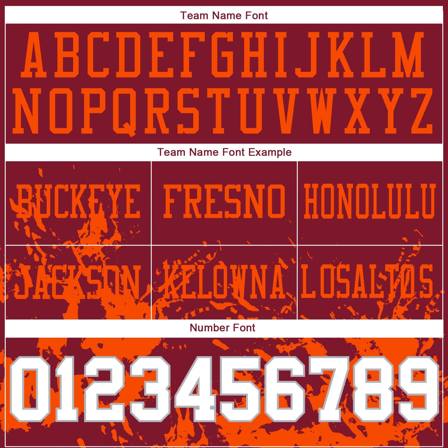 Custom Crimson White Orange-Gray 3D Pattern Splash Authentic Football Jersey view 4