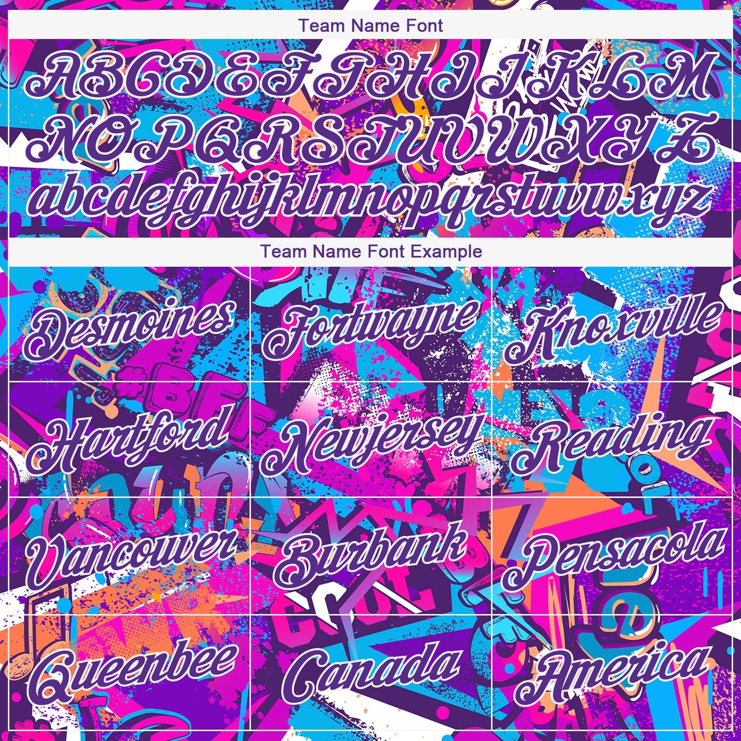 Custom Women's Graffiti Pattern Purple-White Words 3D V-Neck Cropped Baseball Jersey view 4