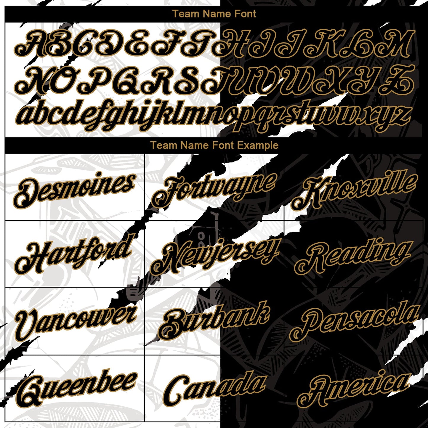 Custom Women's Graffiti Pattern Black-Old Gold Scratch 3D V-Neck Cropped Baseball Jersey view 4