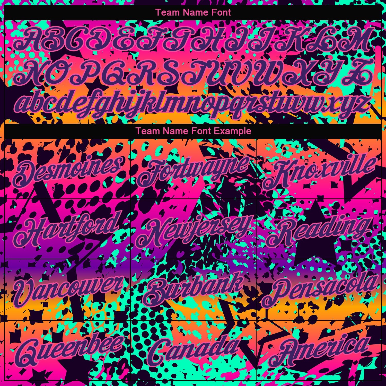 Custom Women's Graffiti Pattern Purple-Pink Bright Neon Colors 3D V-Neck Cropped Baseball Jersey view 4