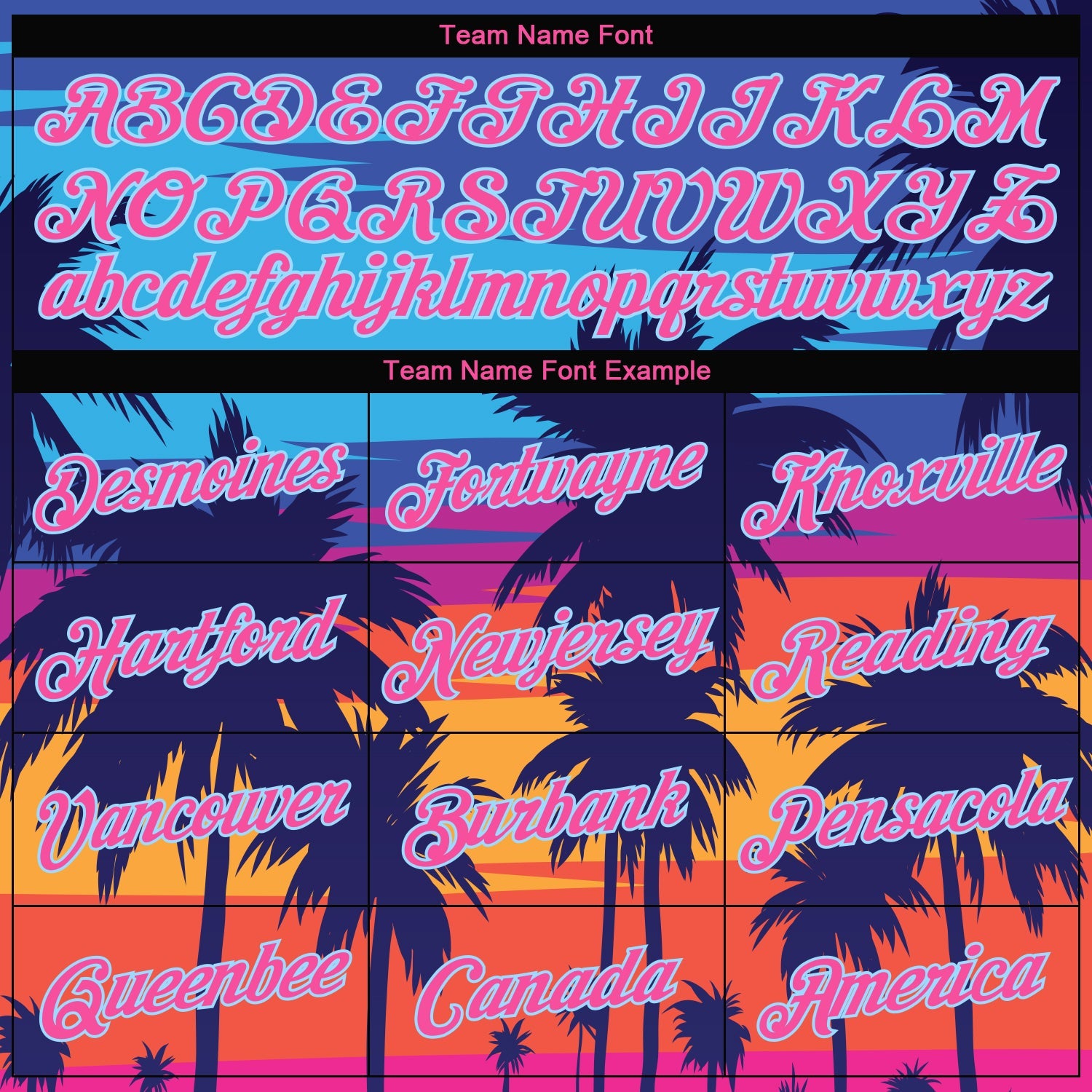 Custom Women's Royal Pink-Light Blue Hawaii Palm Trees 3D V-Neck Cropped Baseball Jersey view 4