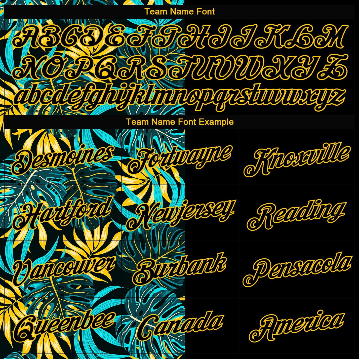 Custom Women's Black Black-Gold Tropical Palm Leaves 3D V-Neck Cropped Baseball Jersey view 4